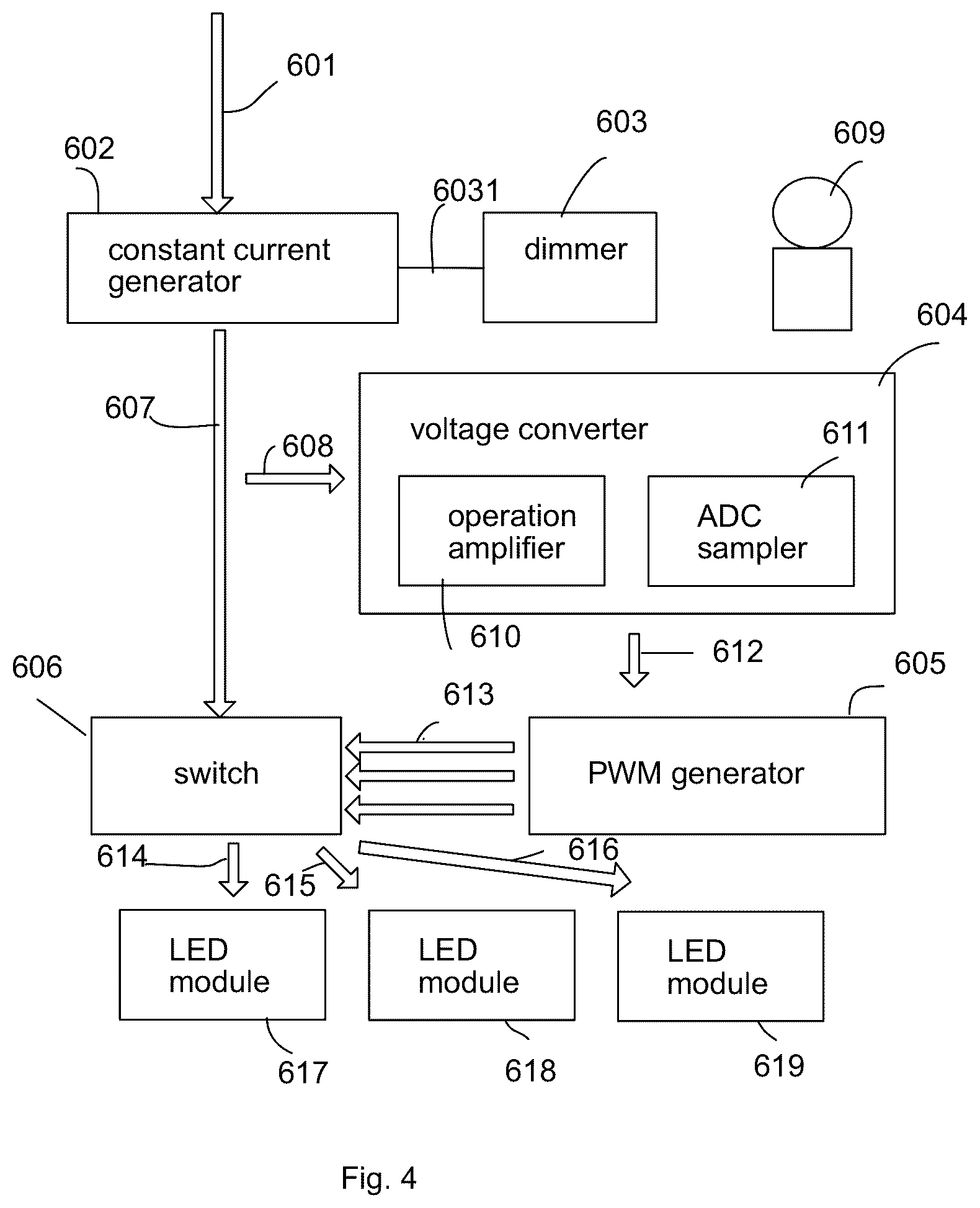 Patent US12581574 Figure 4 – Lighting apparatus