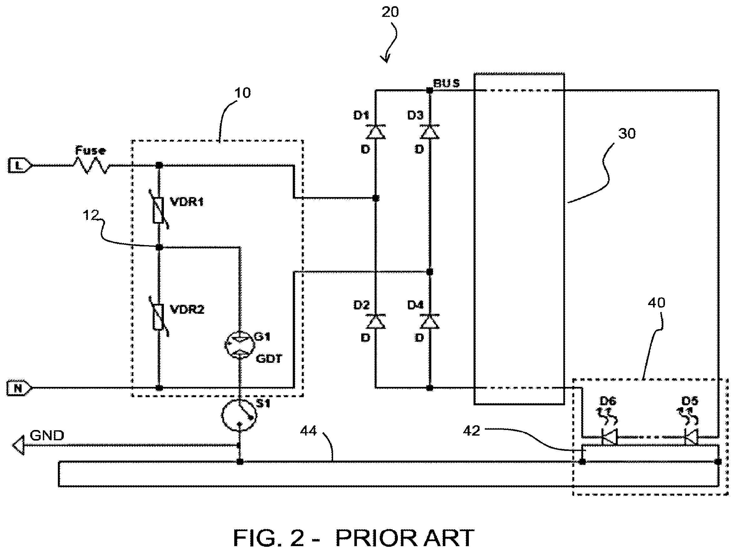 Patent US12581578 Figure 2 – Protection circuit for use in a lighting circuit