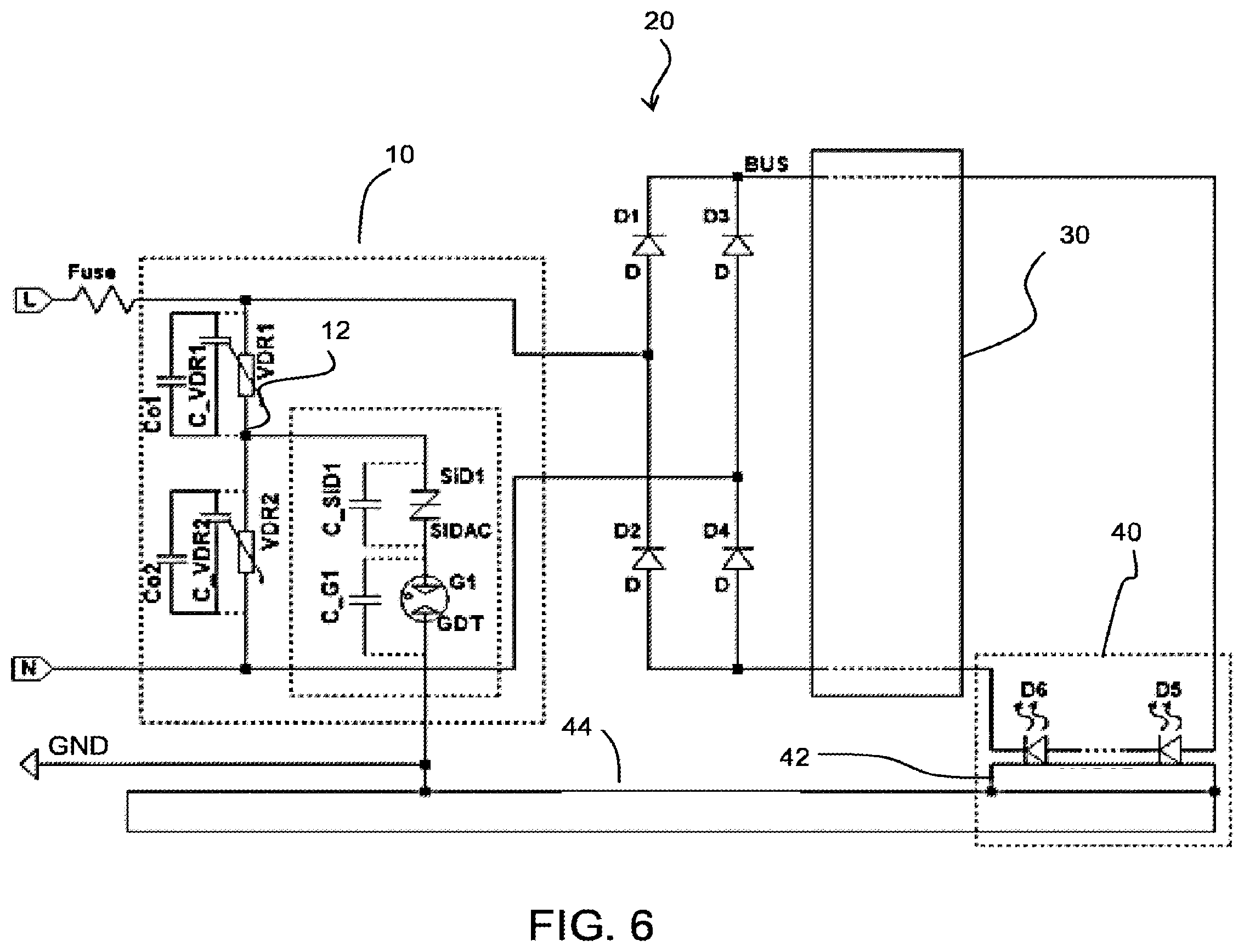 Patent US12581578 Figure 6 – Protection circuit for use in a lighting circuit