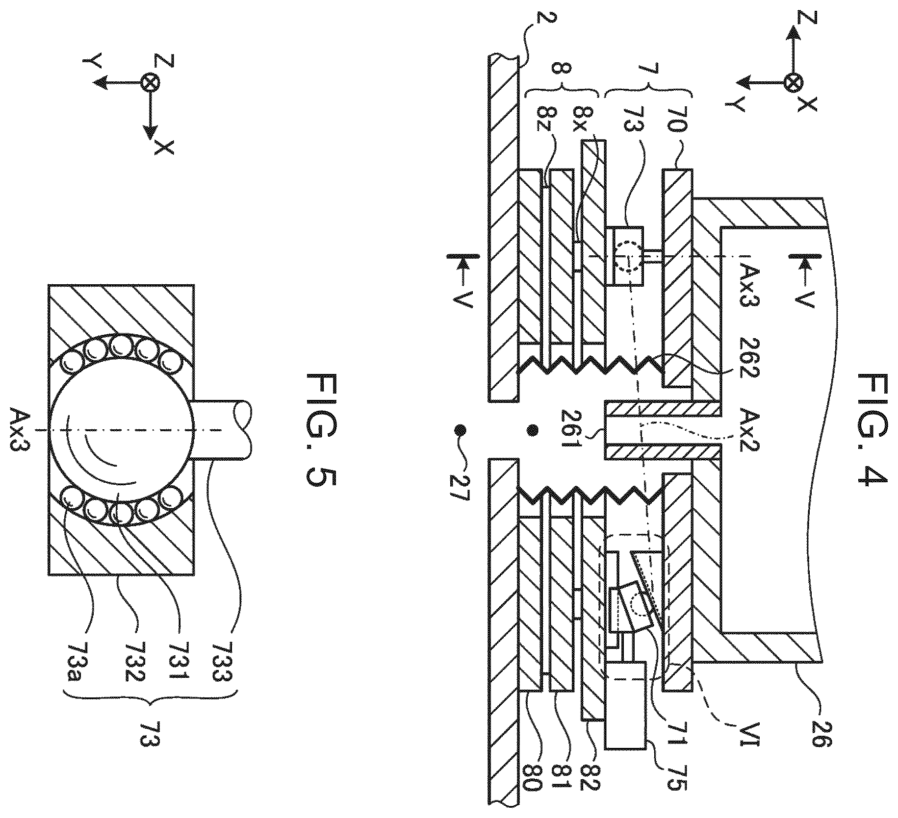 Patent US12581585 Figure 4 – Tilt stage, extreme ultraviolet light generation apparatus, and electronic device manufacturing method