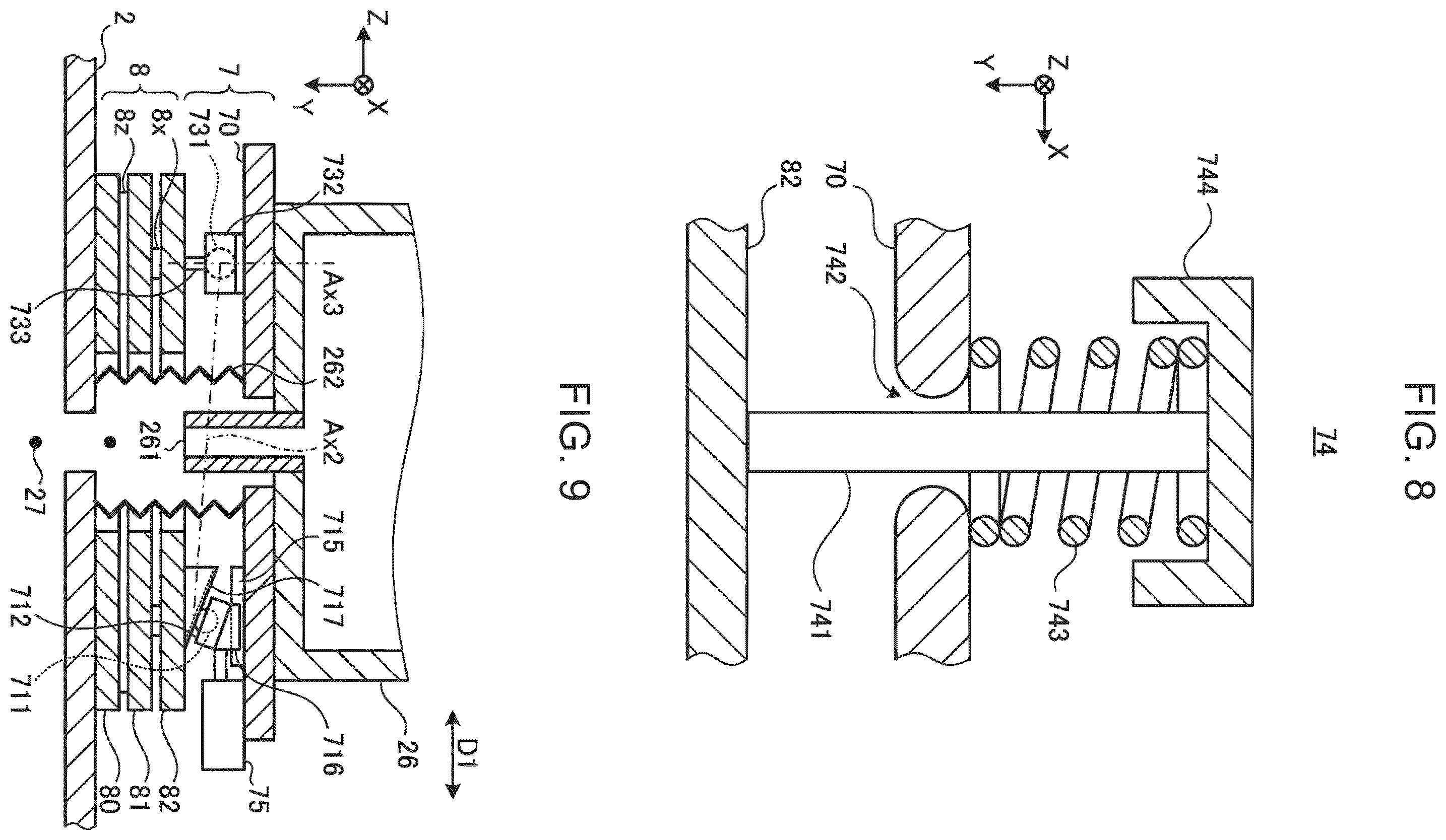 Patent US12581585 Figure 6 – Tilt stage, extreme ultraviolet light generation apparatus, and electronic device manufacturing method