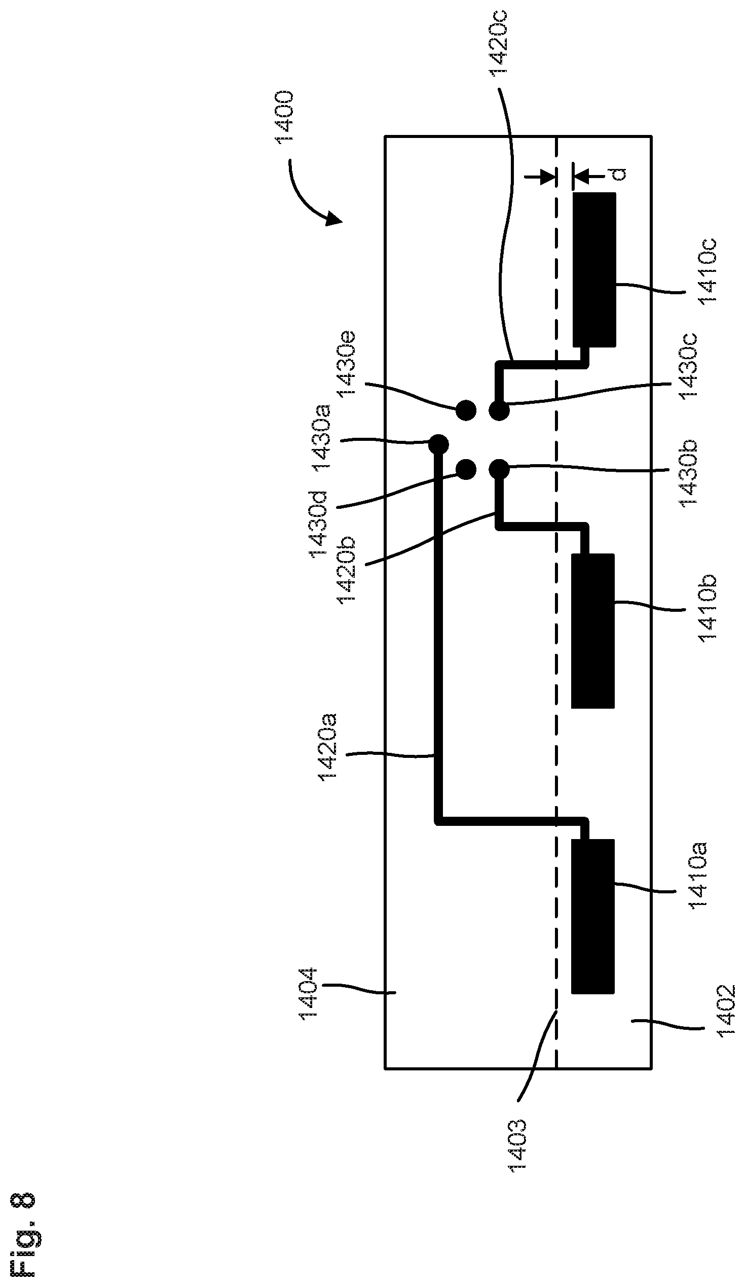 Patent US12581595 Figure 14 – Textile blank with seamless knitted electrode system