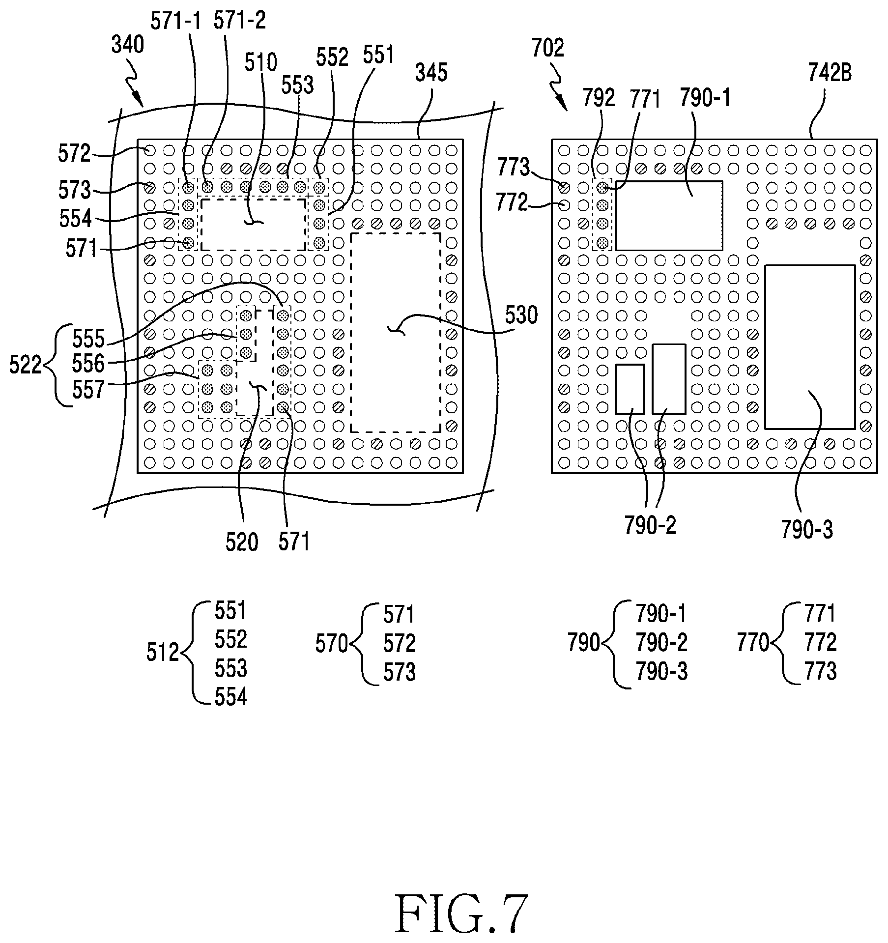 Patent US12581598 Figure 7 – Electronic device comprising printed circuit board
