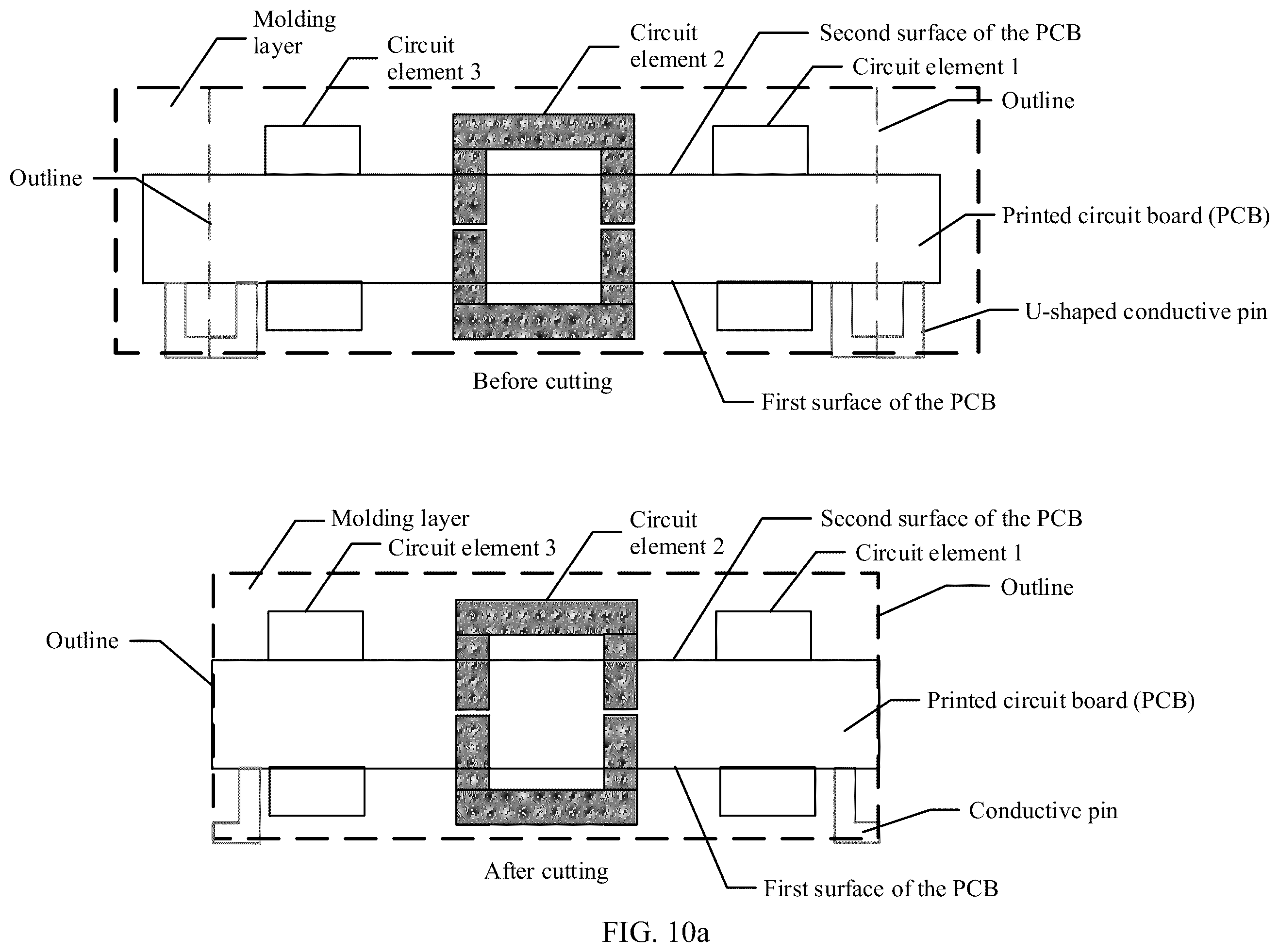 Patent US12581599 Figure 12 – Packaging module, electronic device, and methods for manufacturing the same