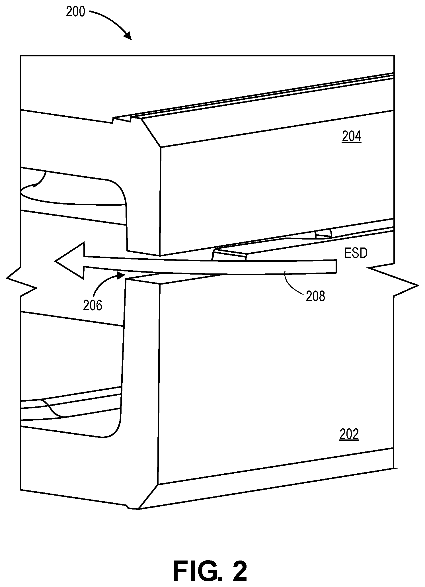 Patent US12581602 Figure 2 – Enhanced prying structure for an electronic device