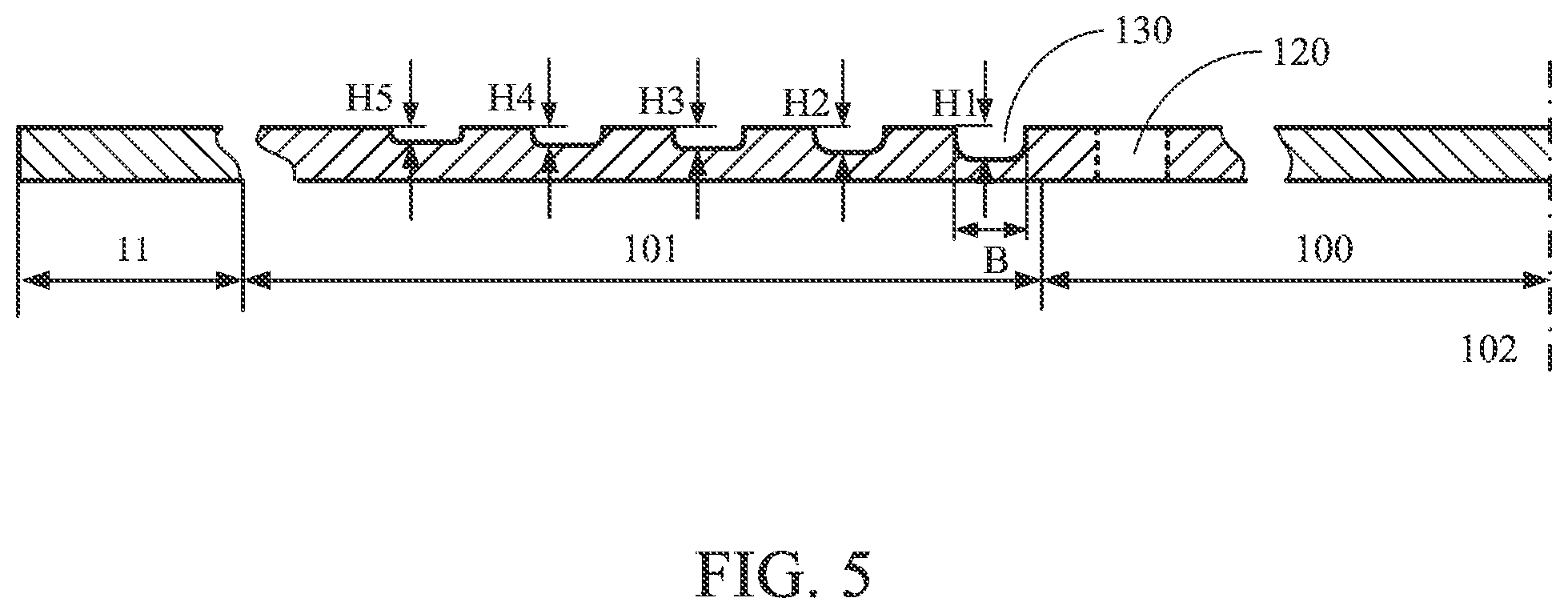 Patent US12581603 Figure 5 – Supporting plate and foldable display module