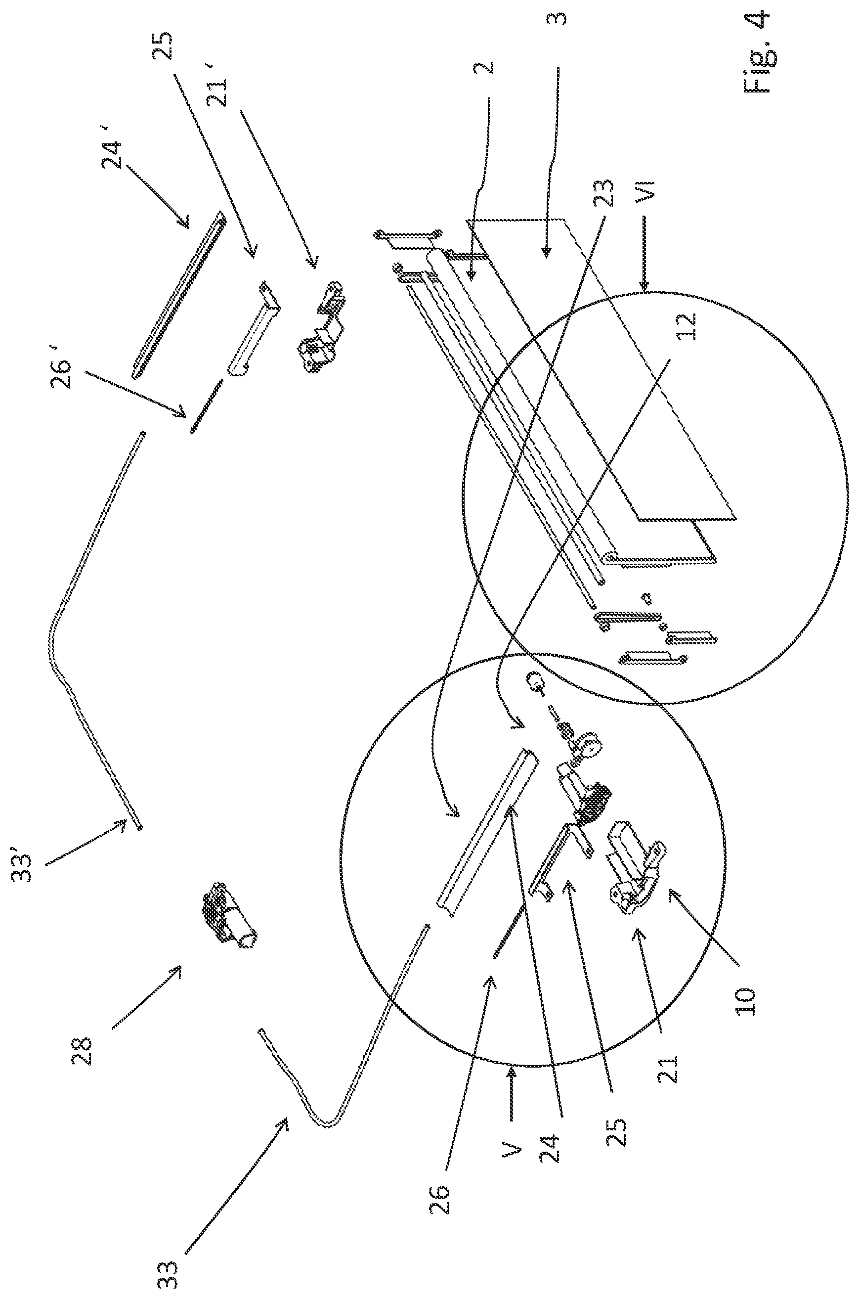Patent US12581605 Figure 4 – Vehicle and a foldable display device for use therein