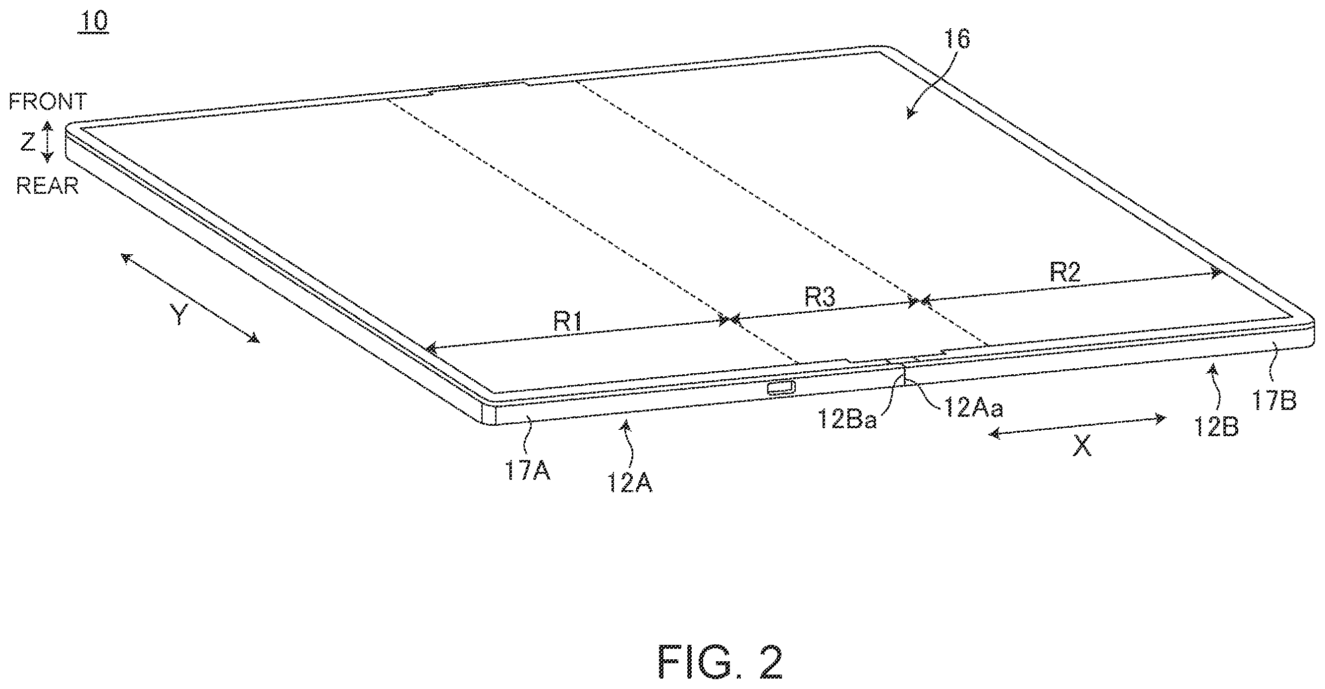 Patent US12581606 Figure 2 – Electronic apparatus