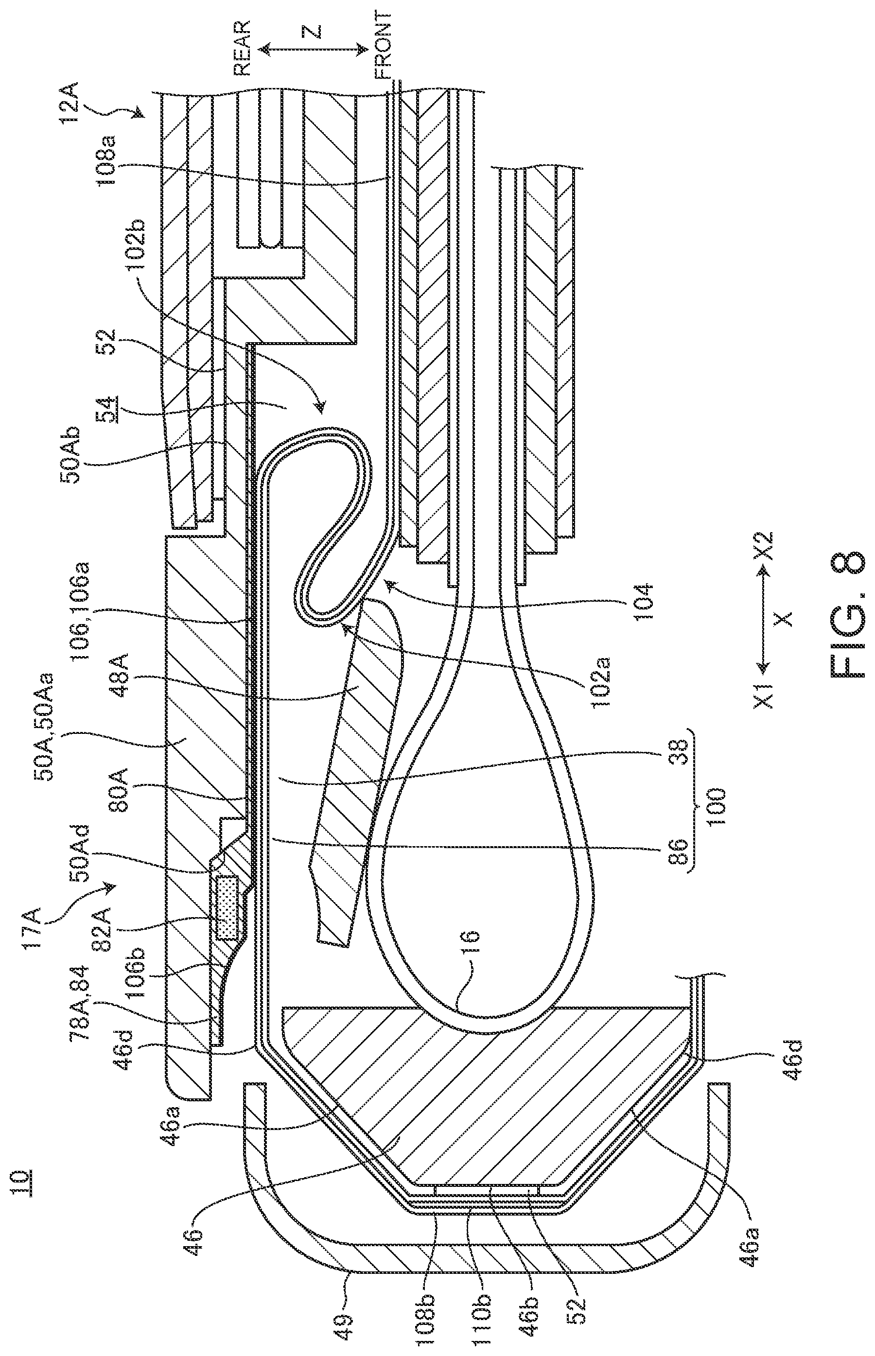 Patent US12581606 Figure 8 – Electronic apparatus