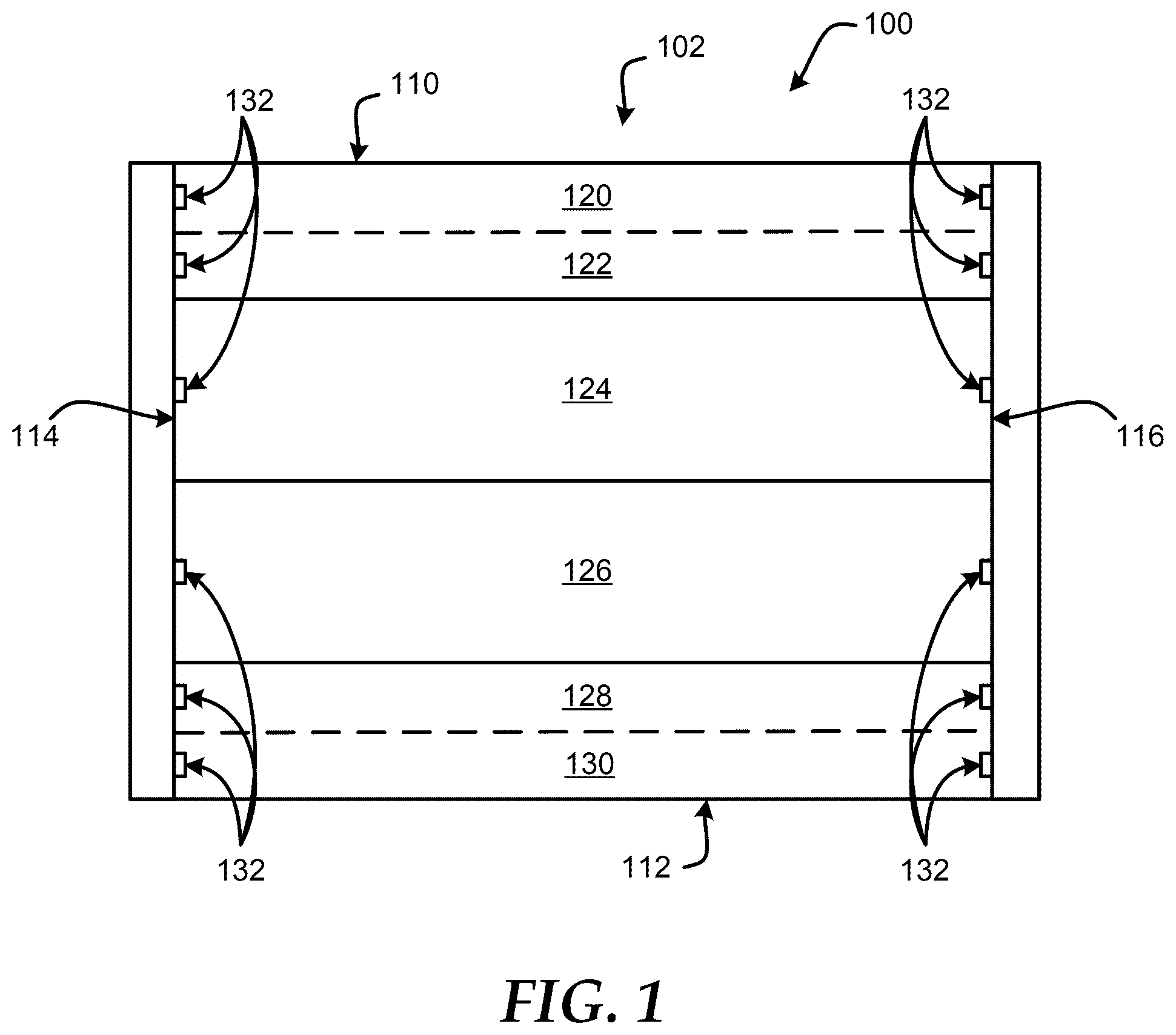 Patent US12581608 Figure 1 – Pivot latch hardware for a node of an information handling system