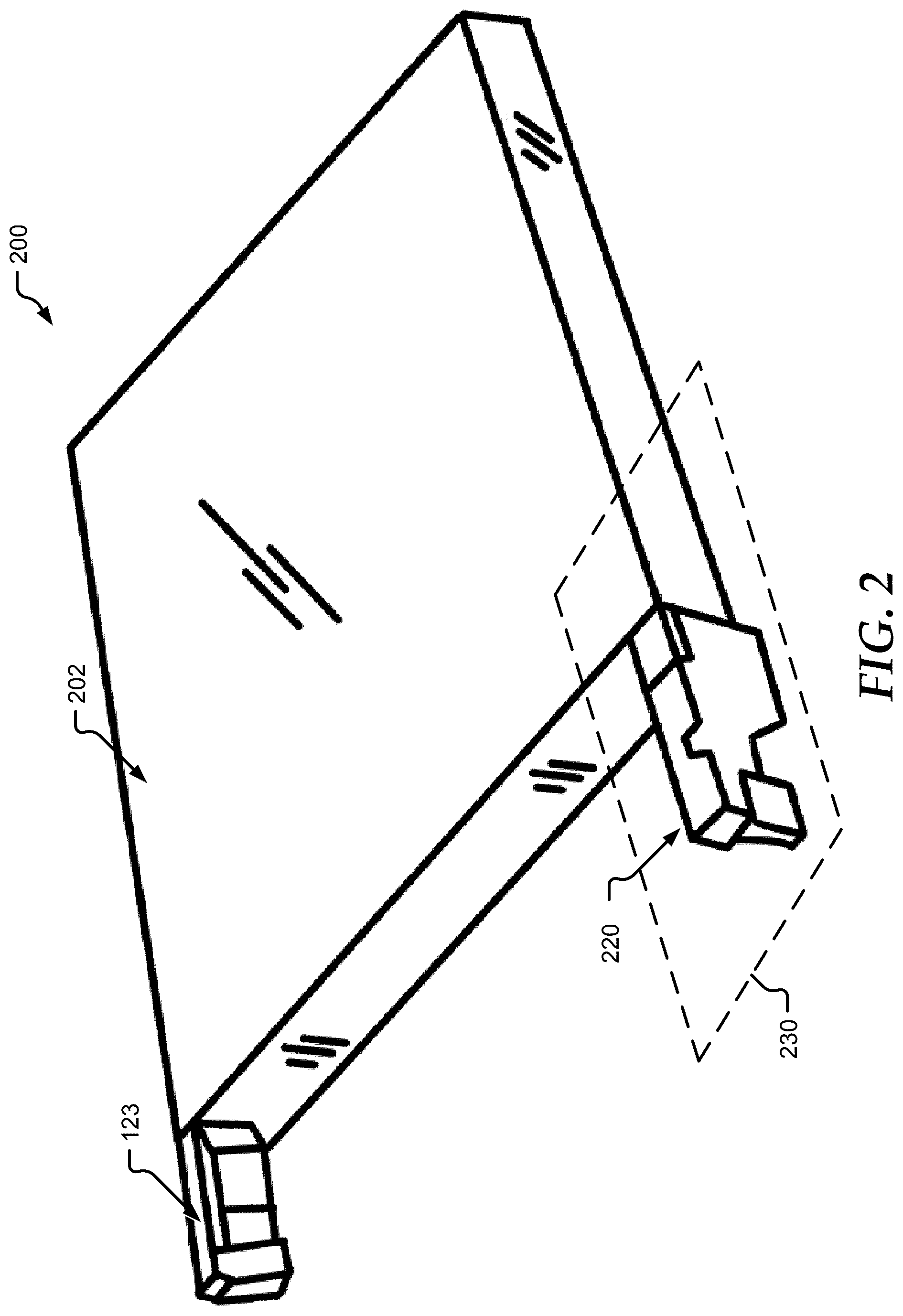 Patent US12581608 Figure 2 – Pivot latch hardware for a node of an information handling system