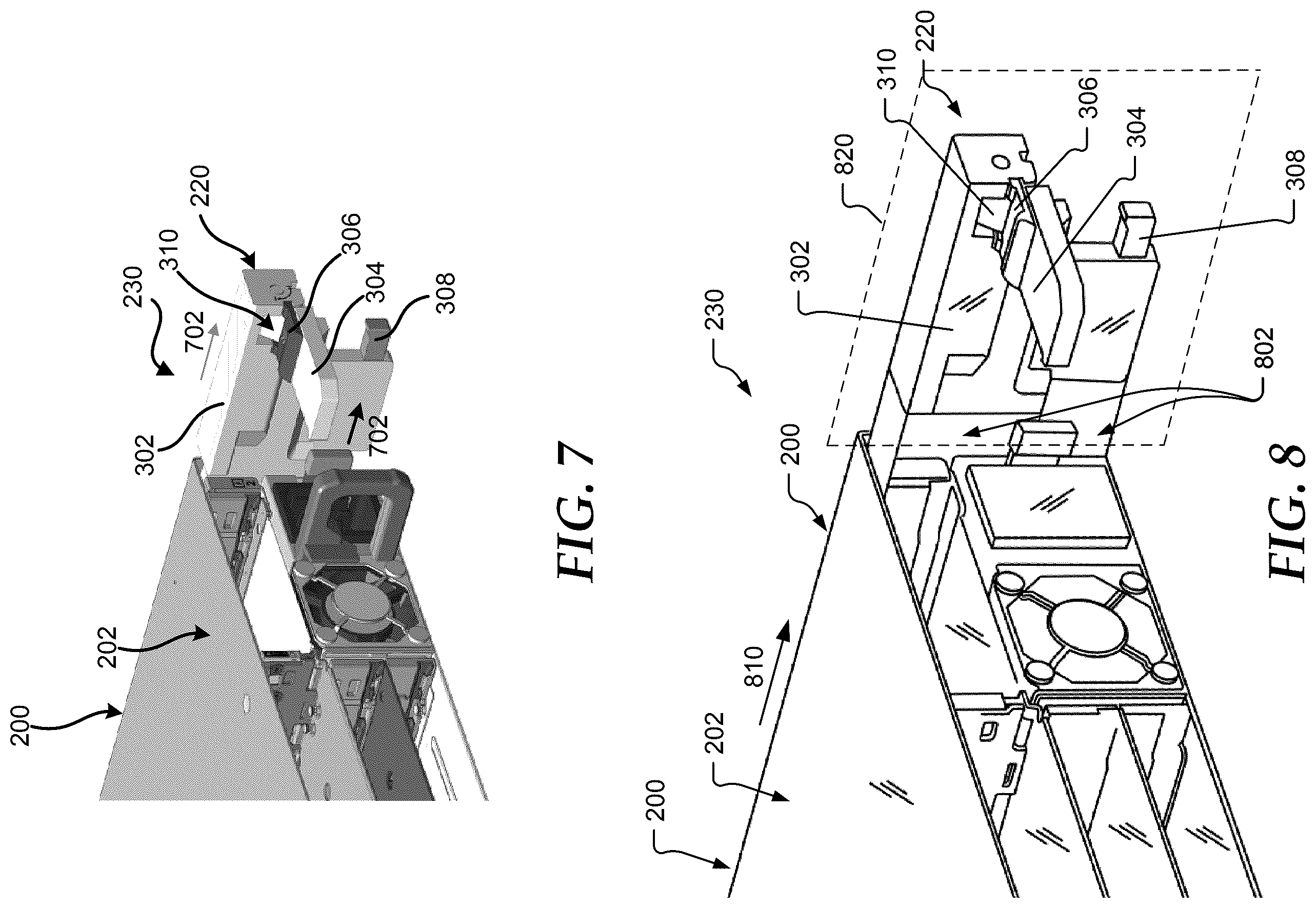 Patent US12581608 Figure 5 – Pivot latch hardware for a node of an information handling system