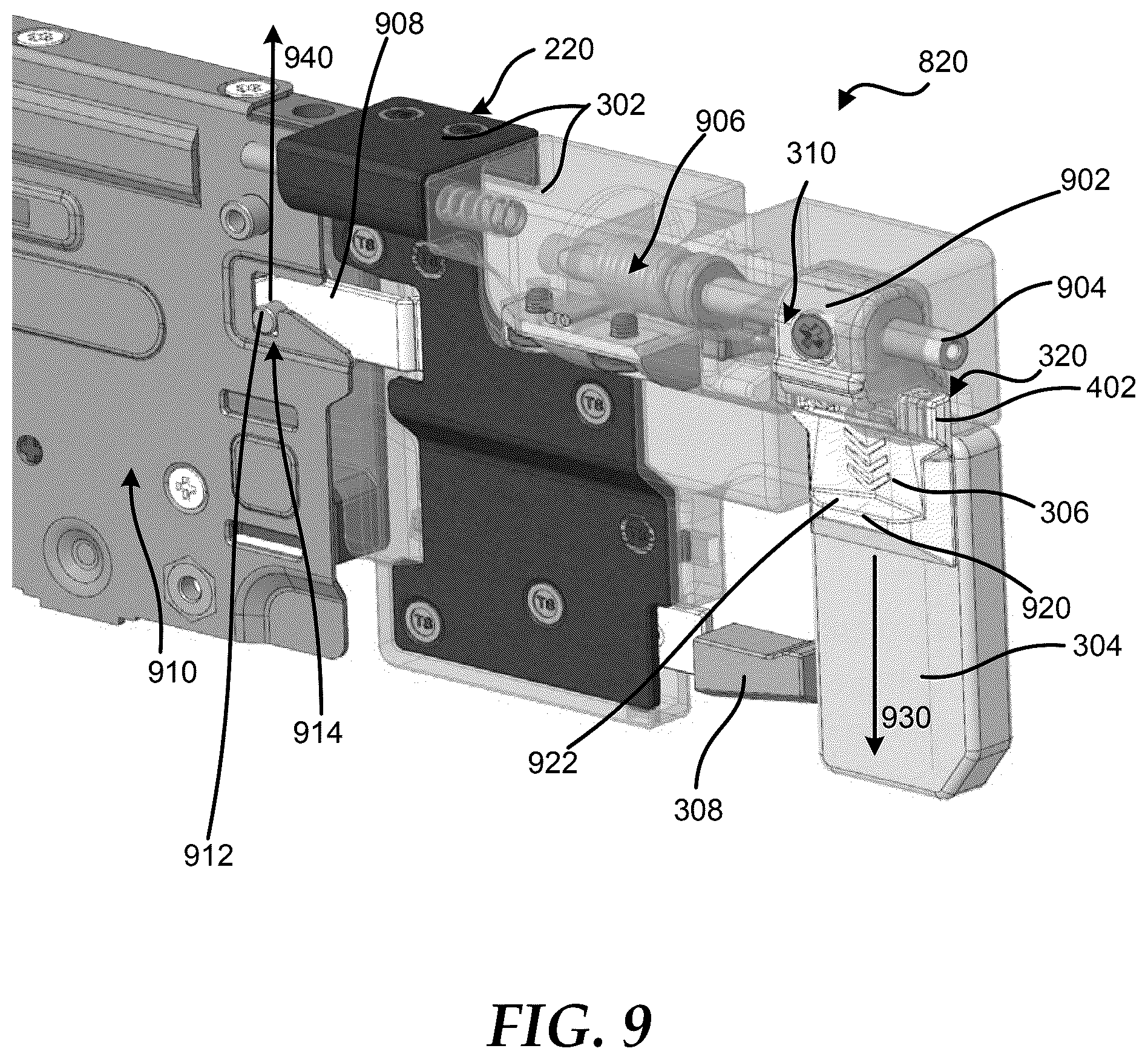 Patent US12581608 Figure 6 – Pivot latch hardware for a node of an information handling system