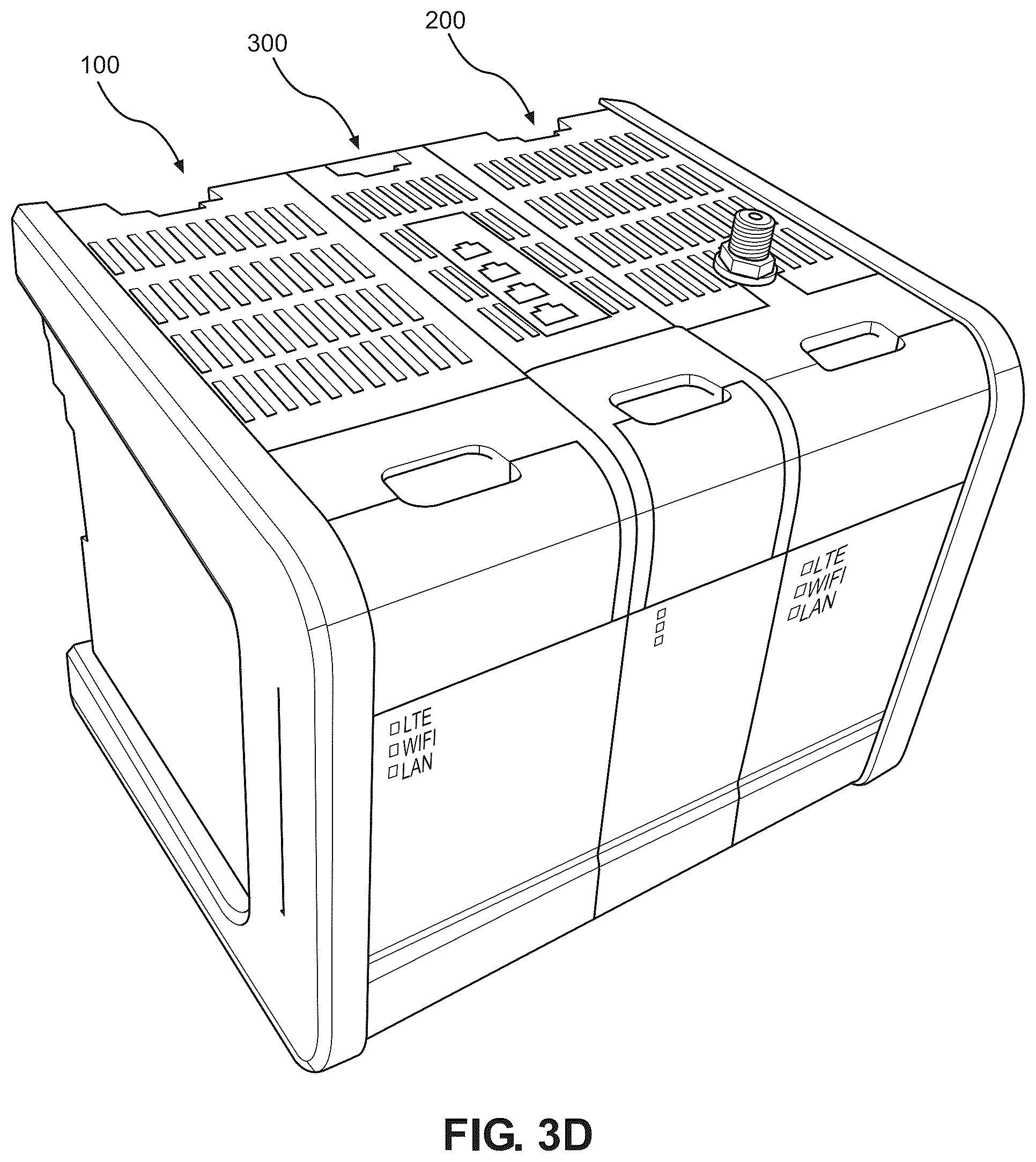 Patent US12581609 Figure 8 – Toolless computing housing assembly