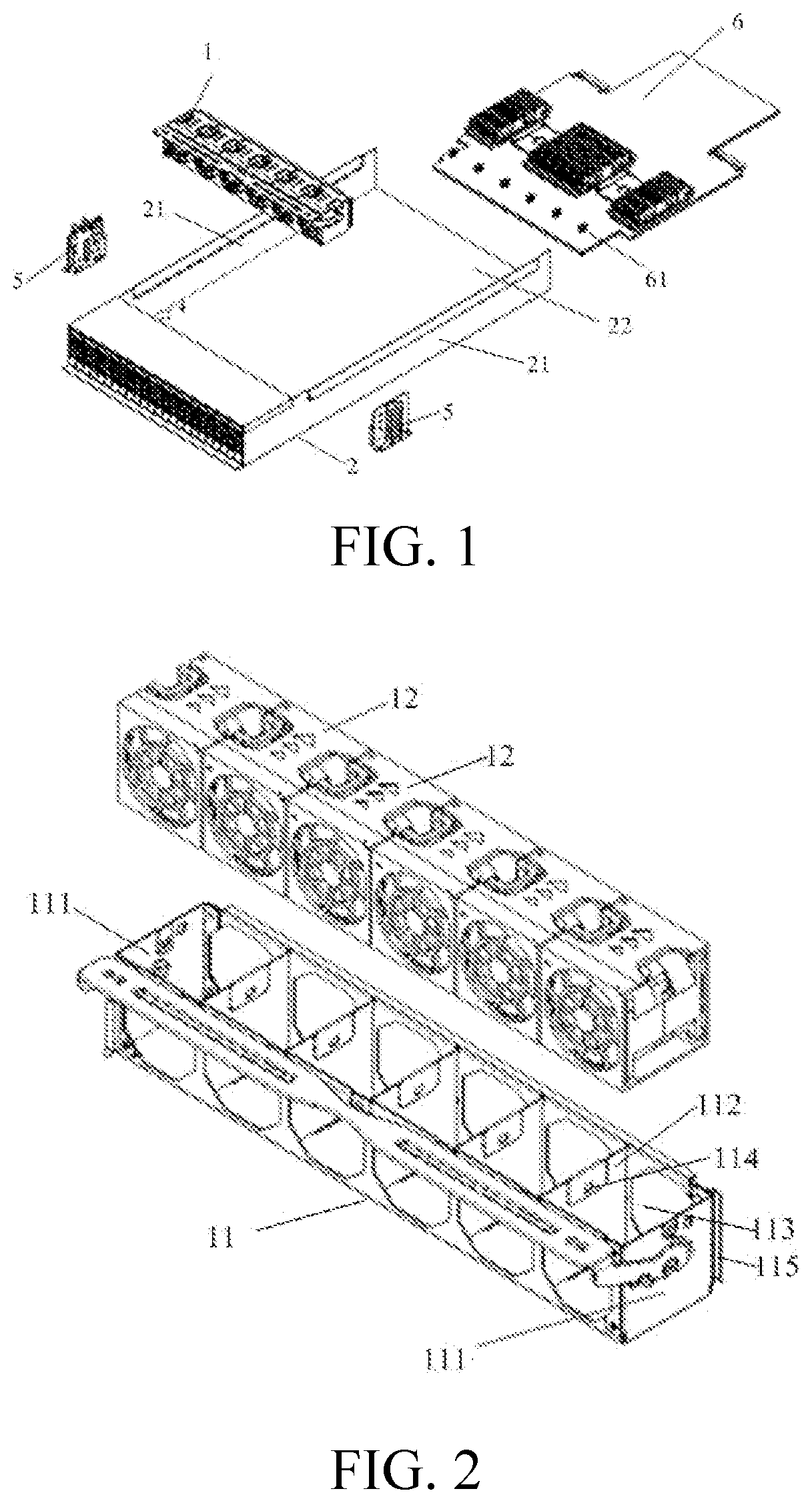 Patent US12581615 Figure 1 – Server chassis and server