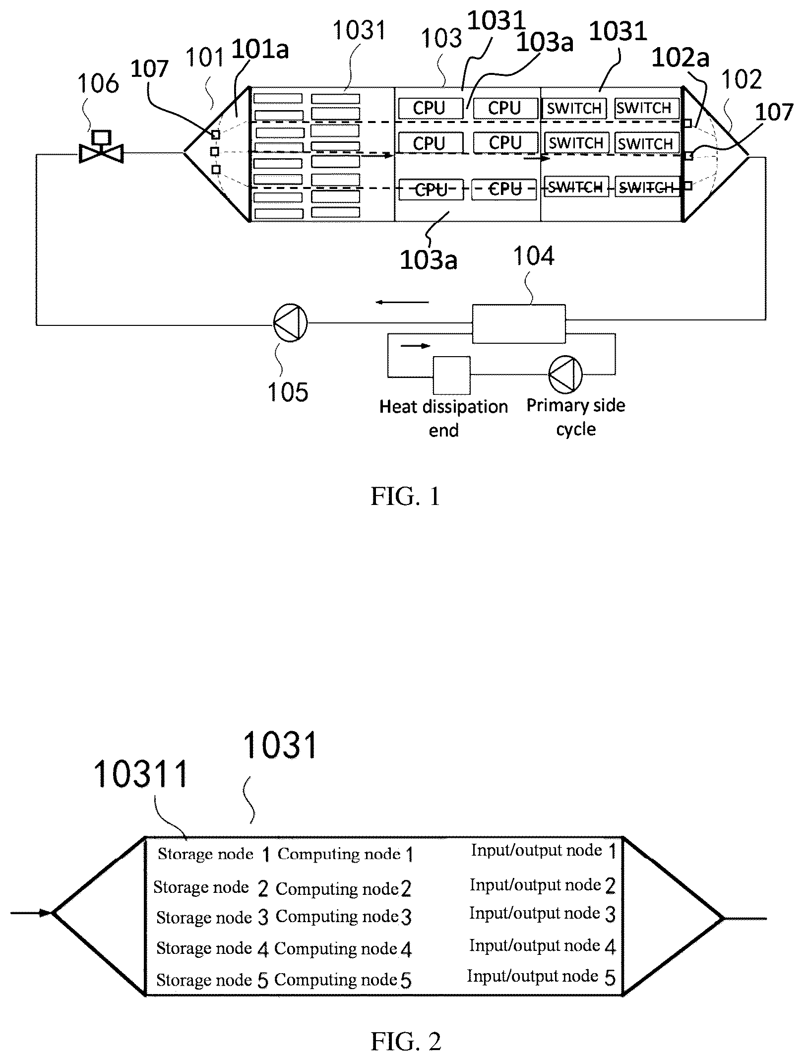 Patent US12581617 Figure 1 – Immersion liquid-cooling system and method, and server