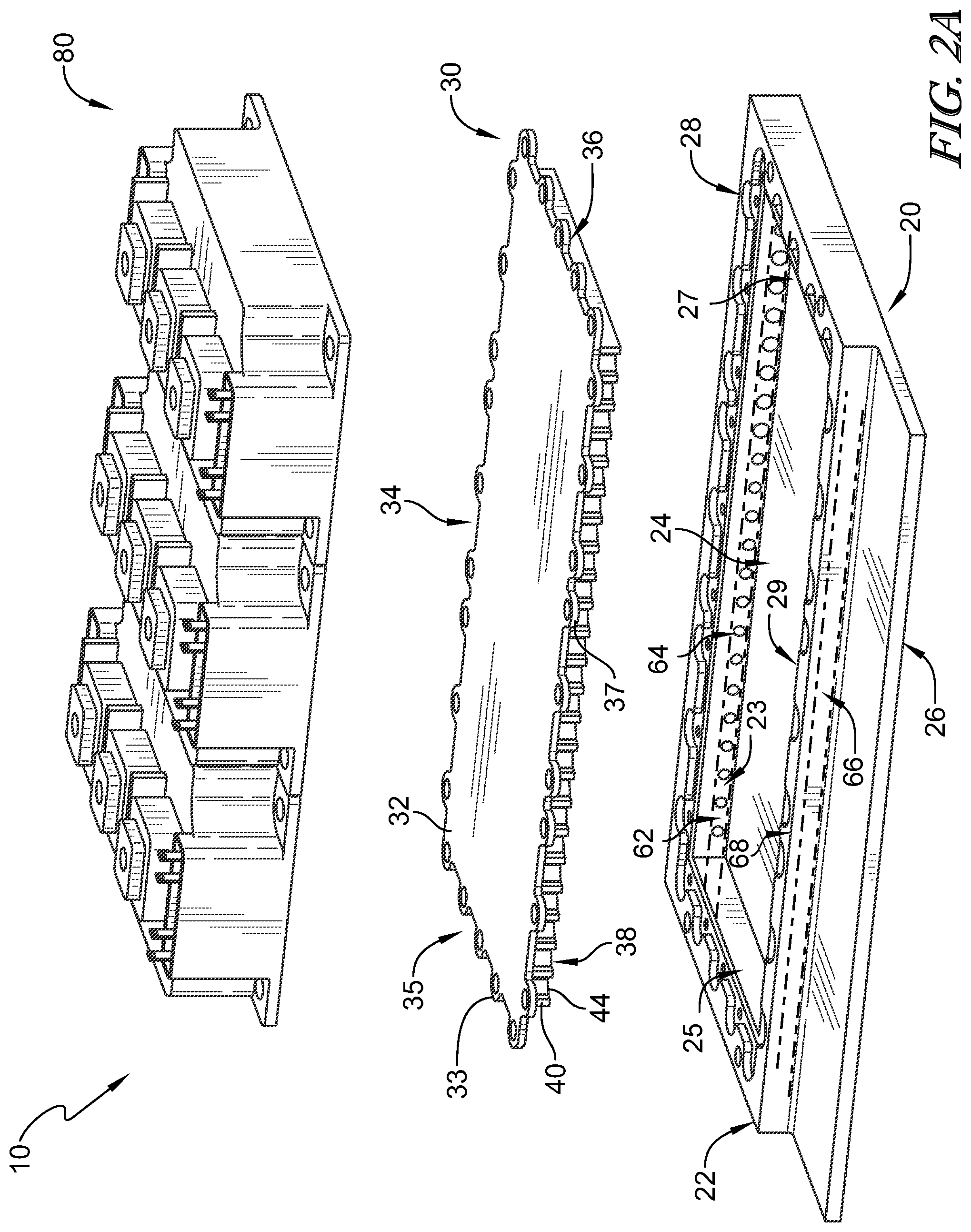 Patent US12581618 Figure 2 – Stacked cold plate with flow guiding vanes having through holes and method of manufacturing