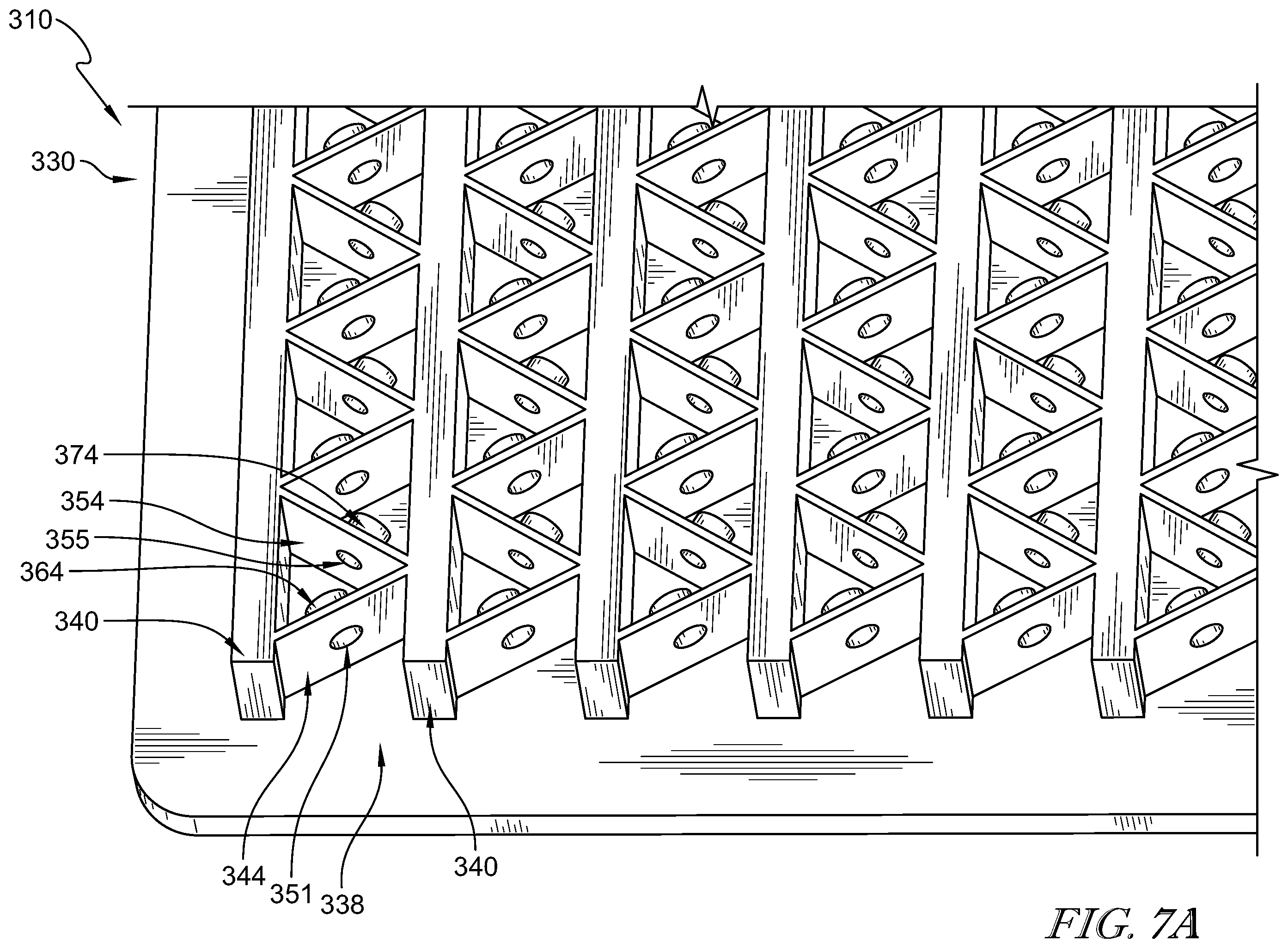 Patent US12581618 Figure 7 – Stacked cold plate with flow guiding vanes having through holes and method of manufacturing