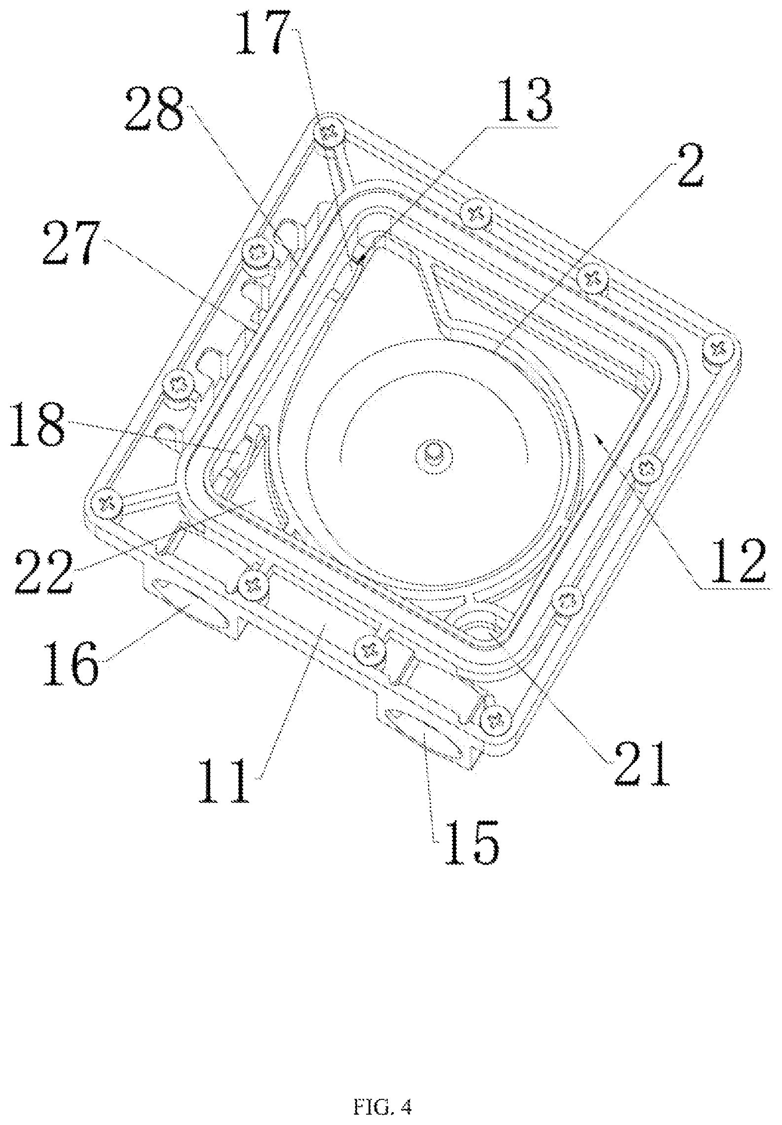 Patent US12581619 Figure 4 – Integral water-cooling radiator