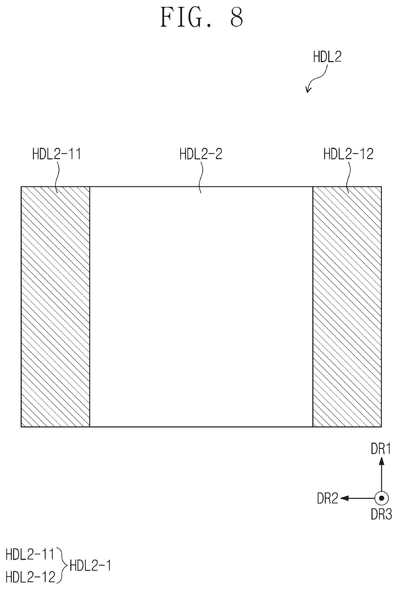 Patent US12581626 Figure 8 – Display device, functional layer included in display device and method of manufacturing display device