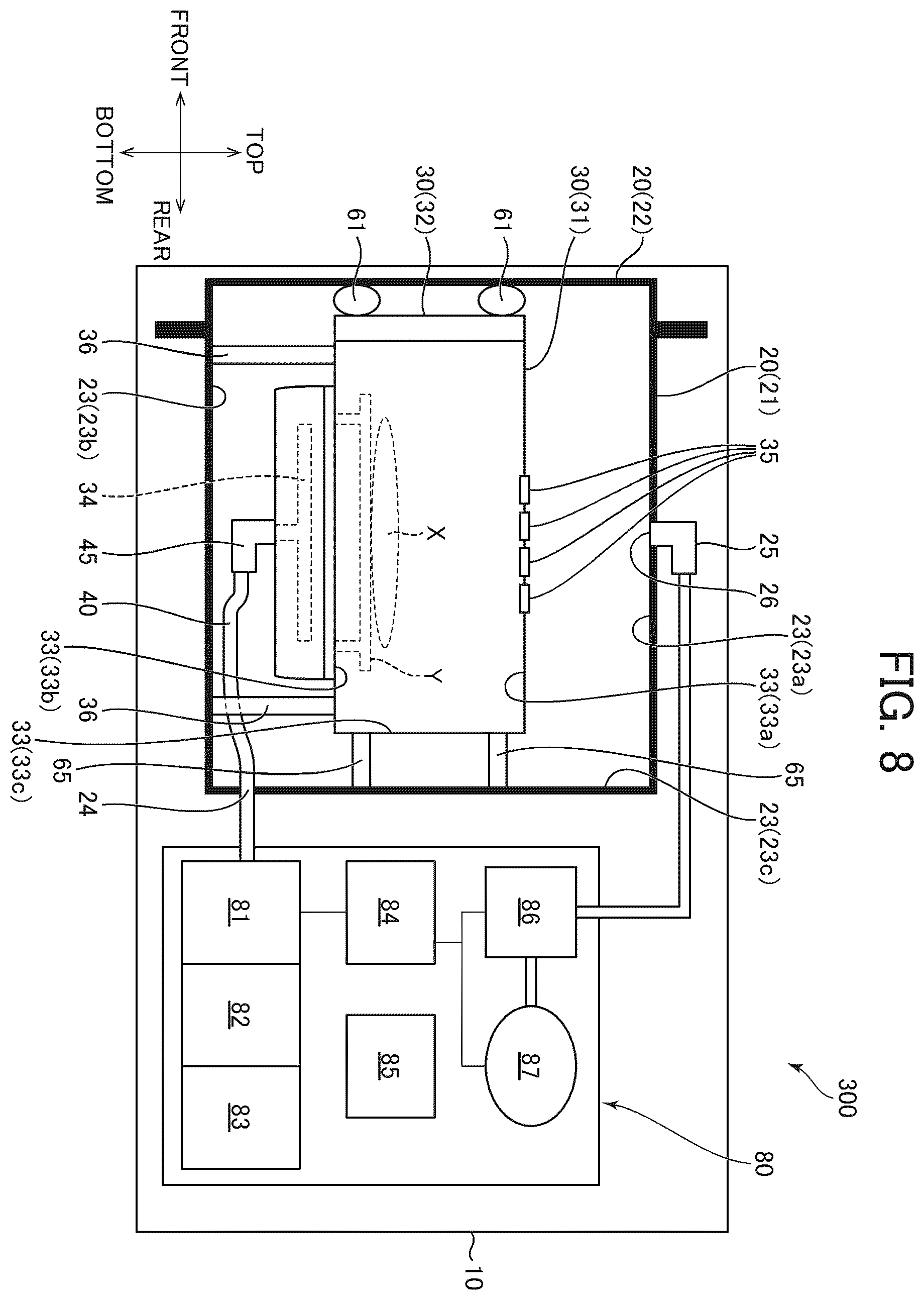 Patent US12581627 Figure 7 – Device with a microwave shielding container