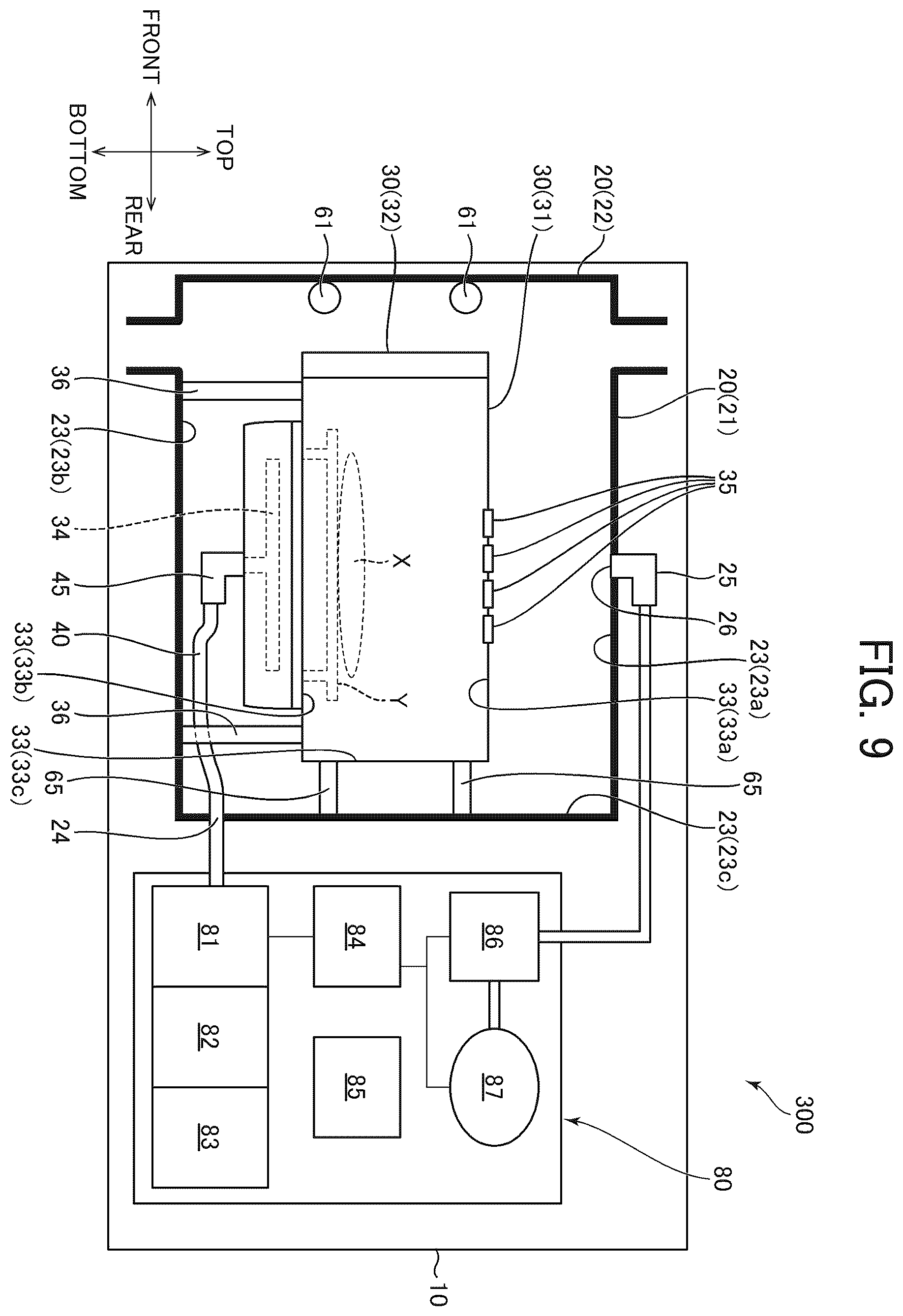 Patent US12581627 Figure 8 – Device with a microwave shielding container