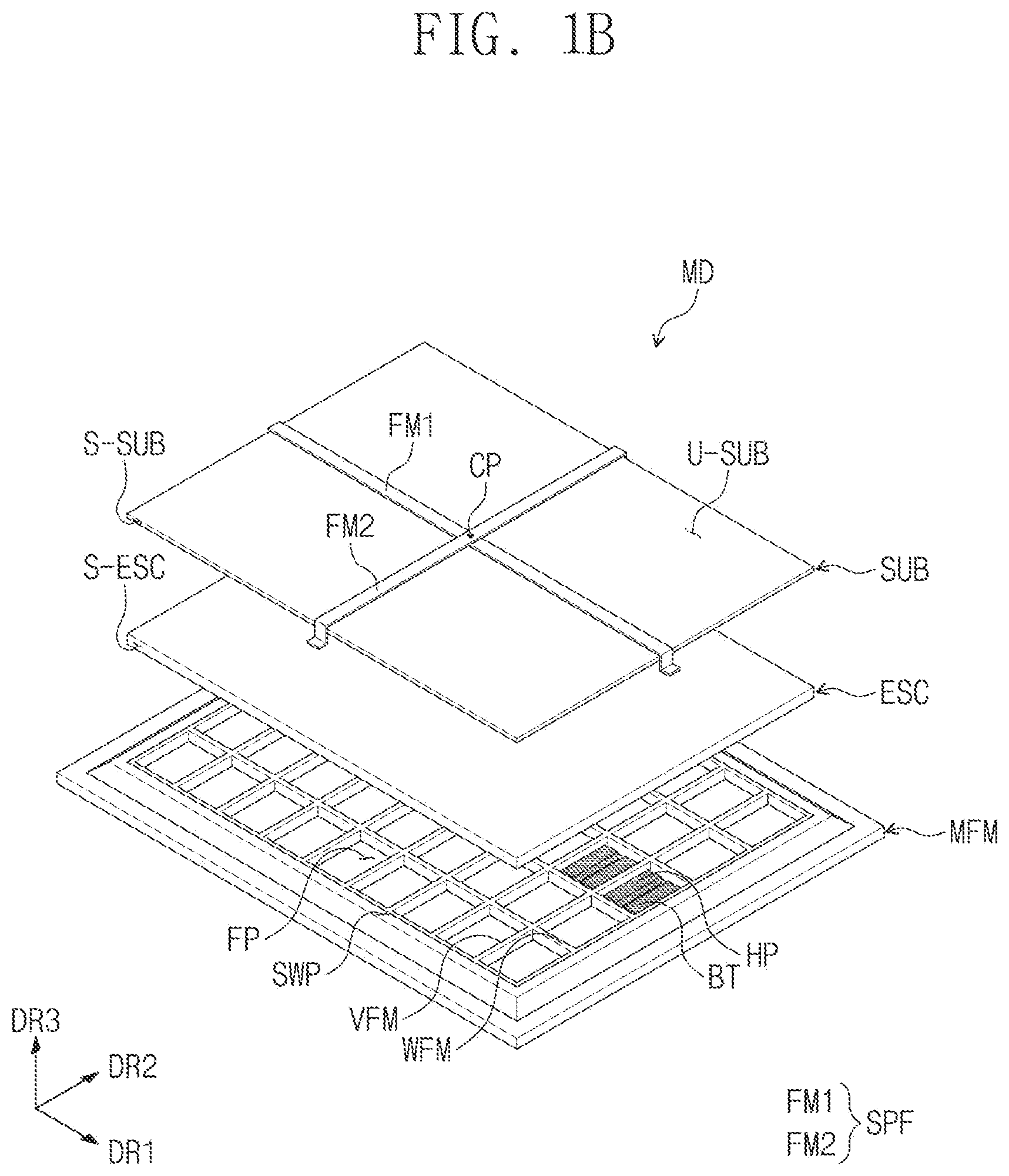 Patent US12581632 Figure 2 – Mapping device including electrostatic chuck and anti- separation frame