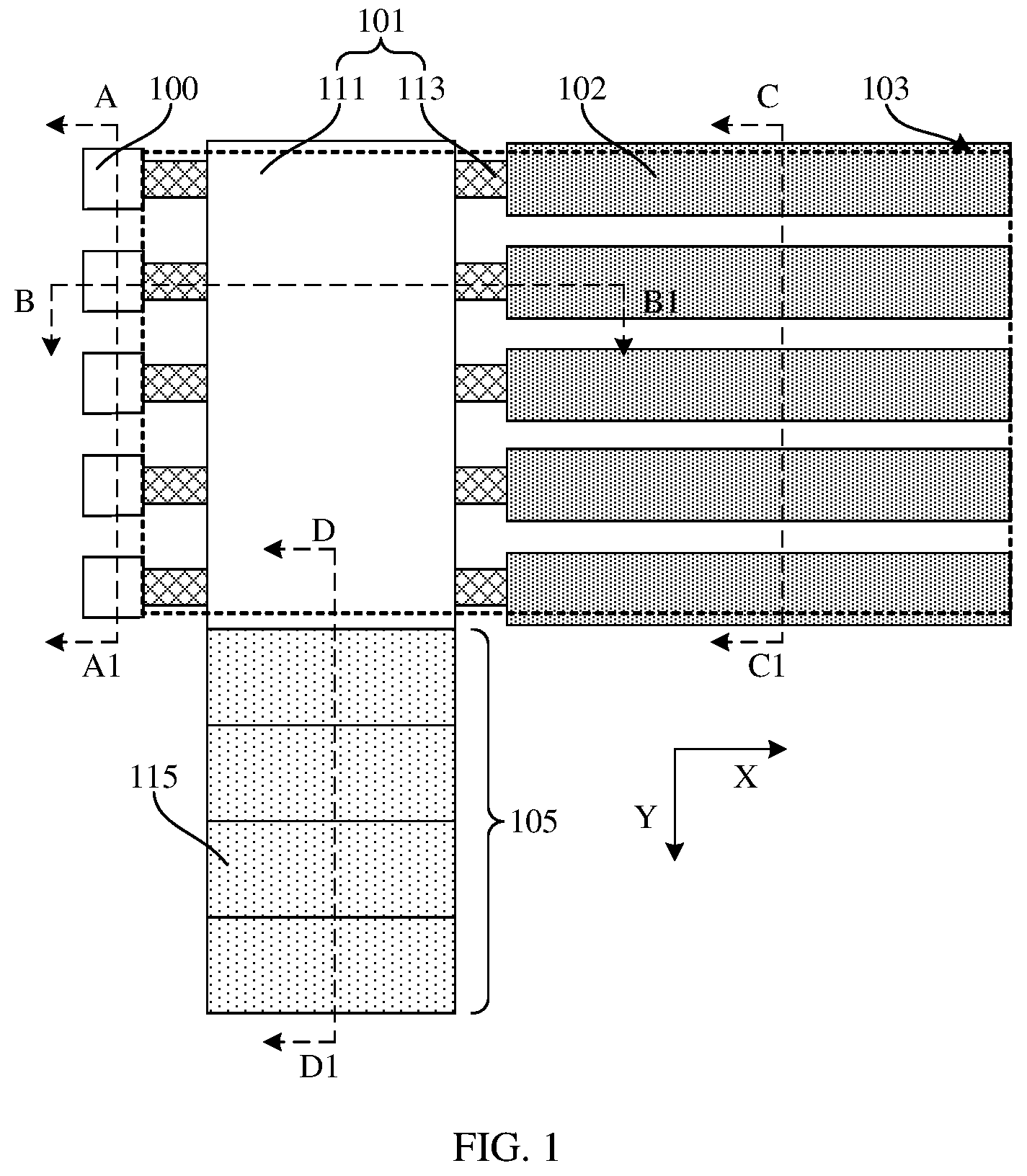 Patent US12581640 Figure 1 – Semiconductor structure and manufacturing method therefor