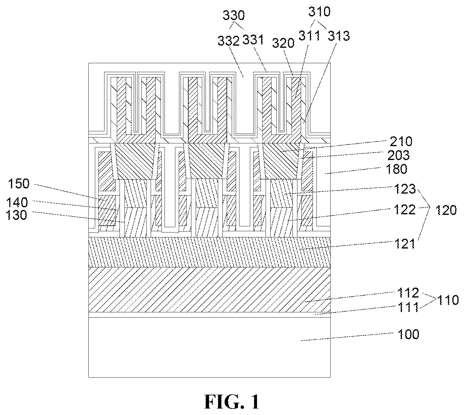 Patent US12581641 Figure 1 – Memory cell, memory and method for manufacturing memory
