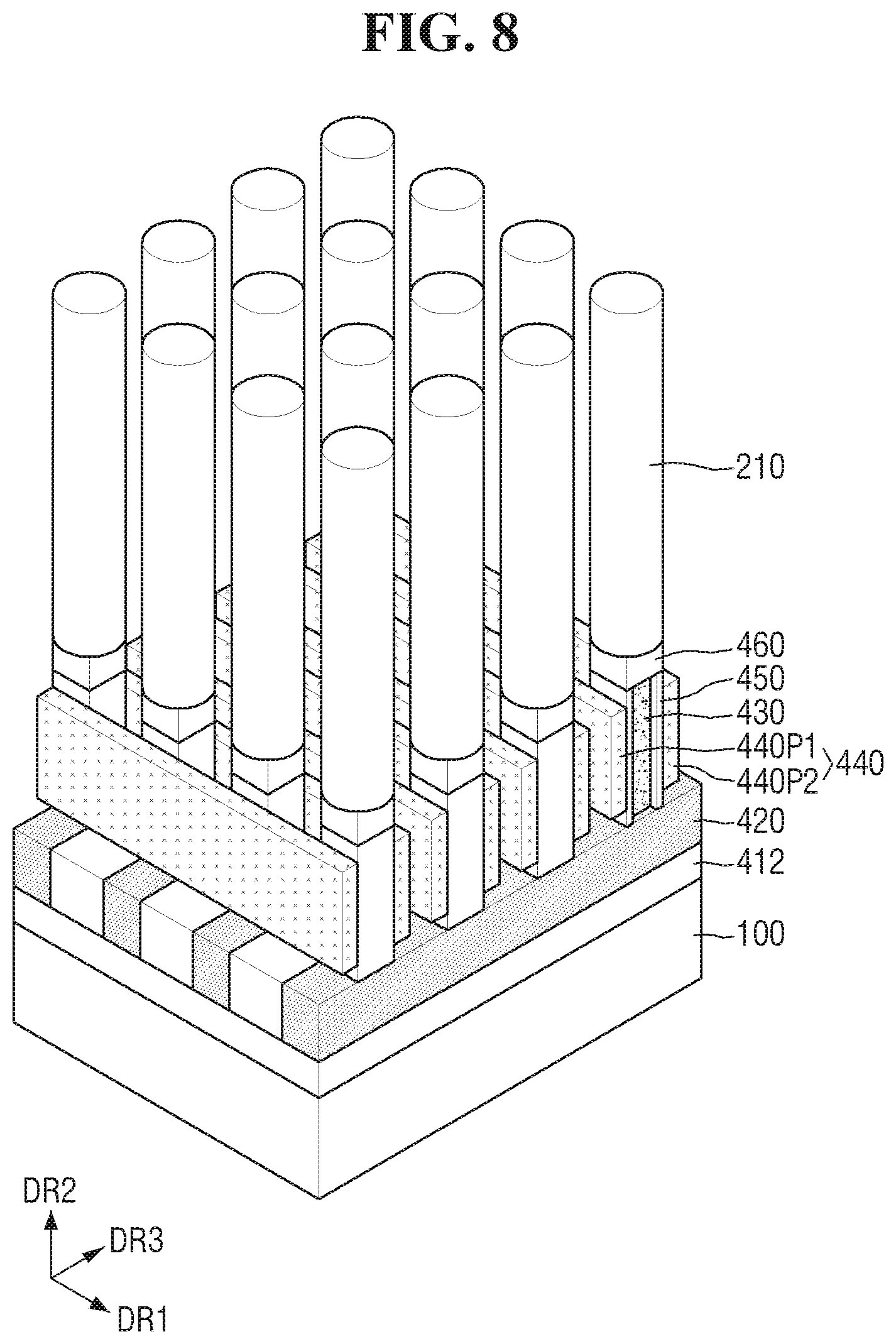 Patent US12581643 Figure 8 – Semiconductor memory device and method for fabricating the same