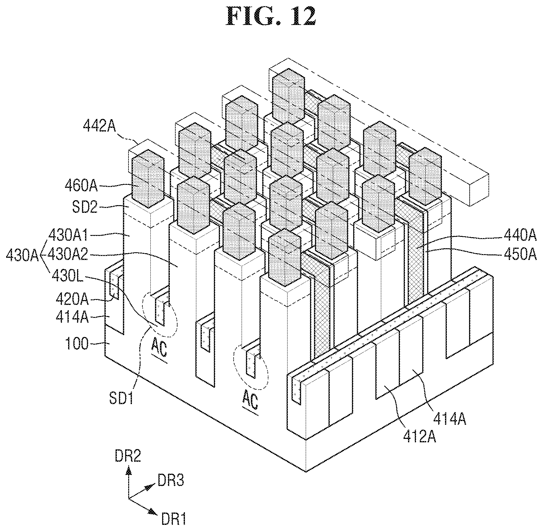 Patent US12581643 Figure 12 – Semiconductor memory device and method for fabricating the same