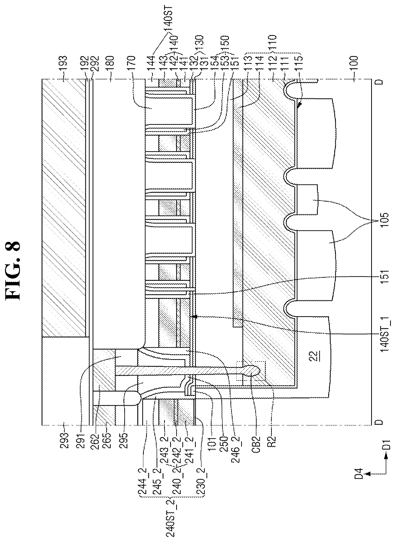 Patent US12581645 Figure 8 – Semiconductor memory devices
