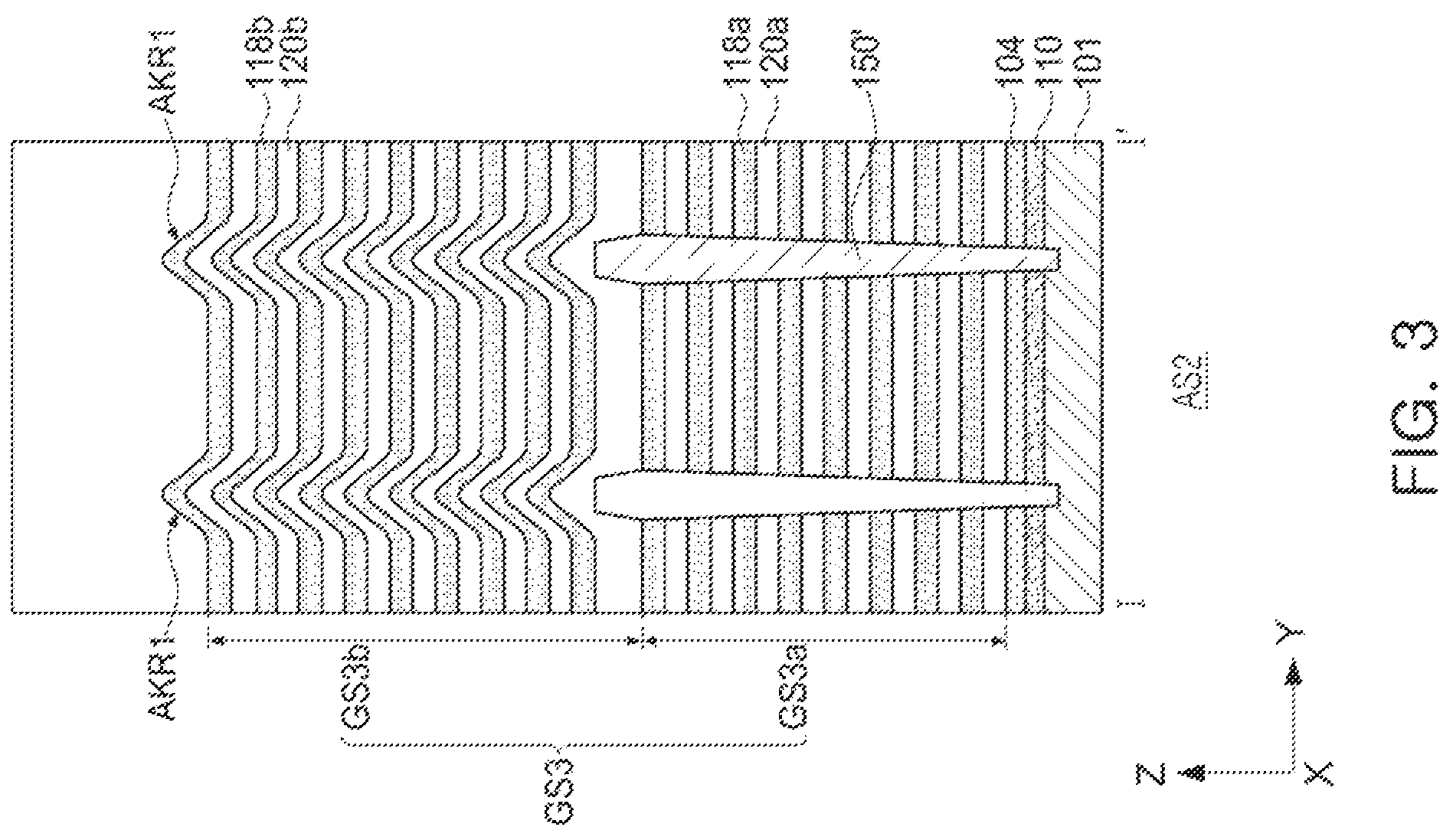 Patent US12581646 Figure 3 – Semiconductor devices with align key structure for stack structures and data storage systems including the same