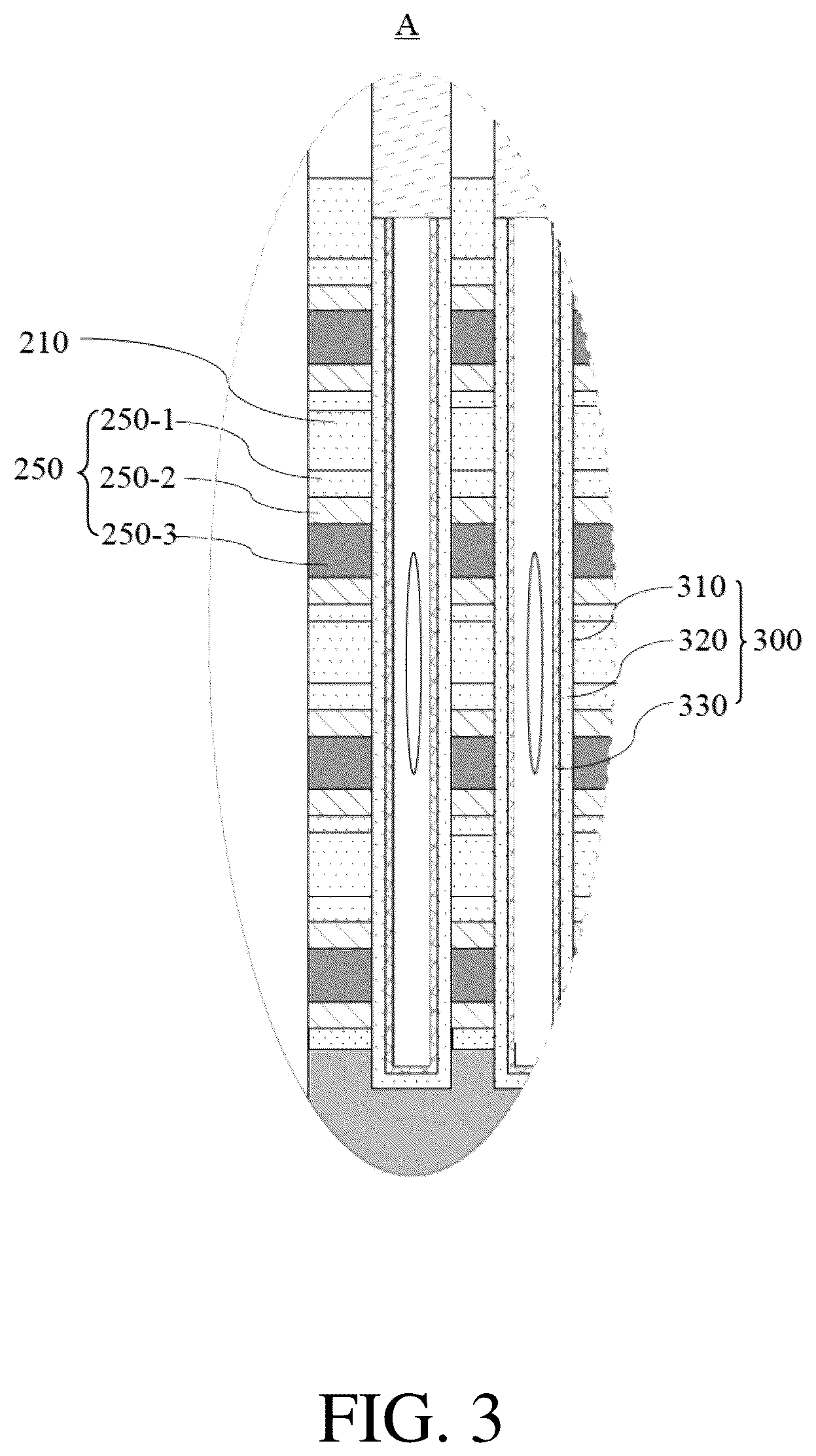 Patent US12581649 Figure 3 – Semiconductor device, fabrication method, and memory system