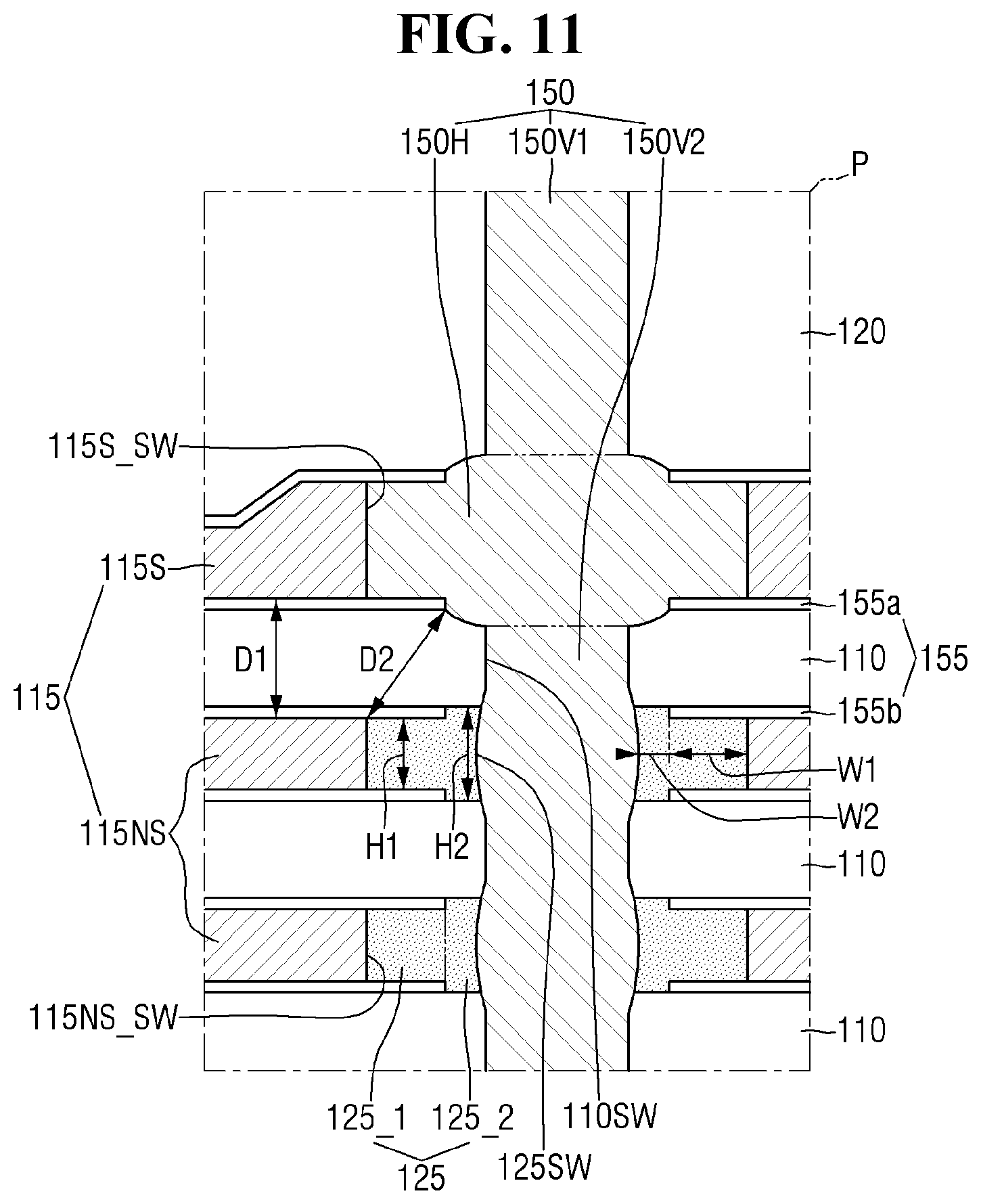 Patent US12581650 Figure 11 – Non-volatile memory devices and electronic systems including the same
