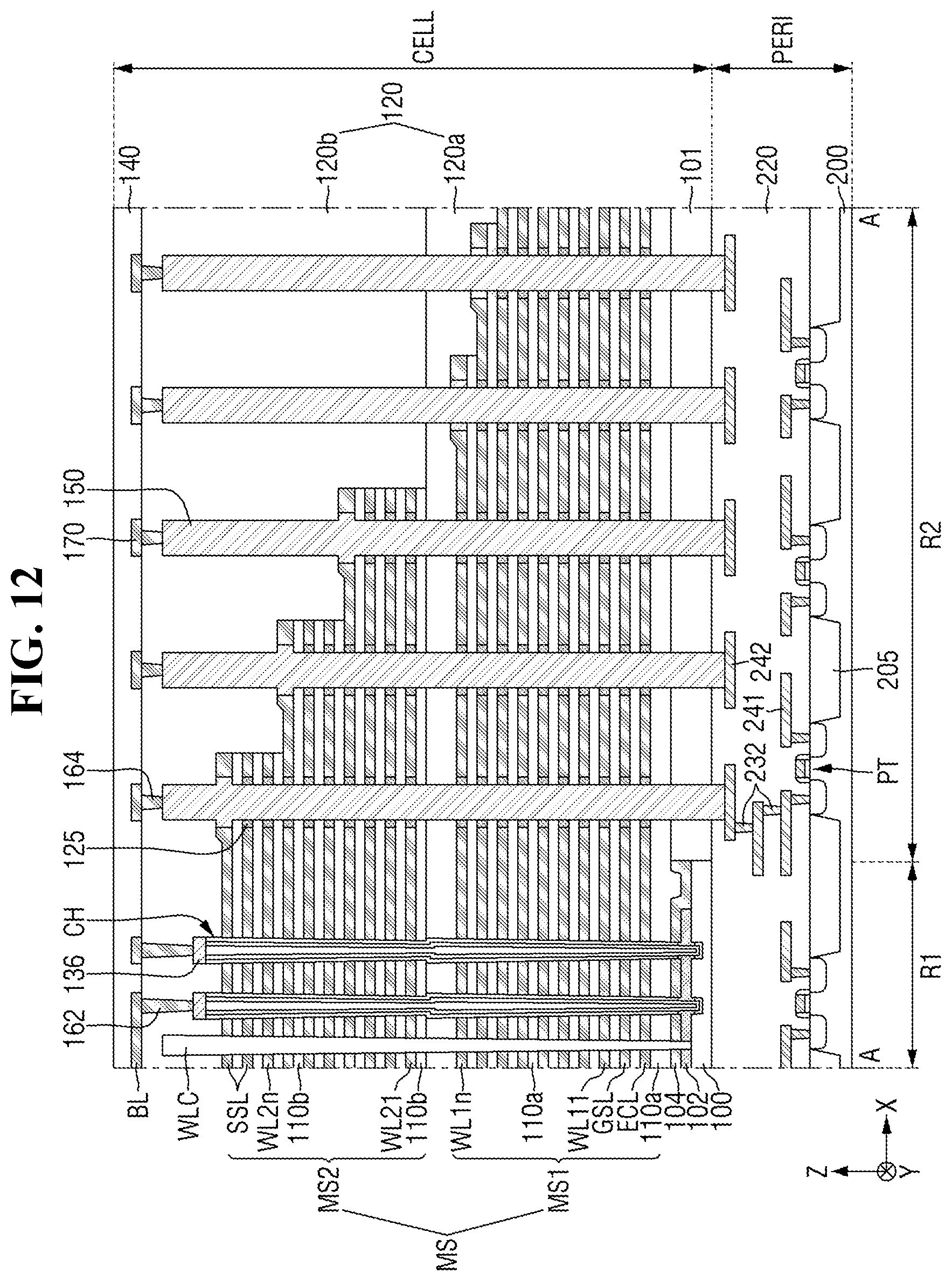 Patent US12581650 Figure 12 – Non-volatile memory devices and electronic systems including the same