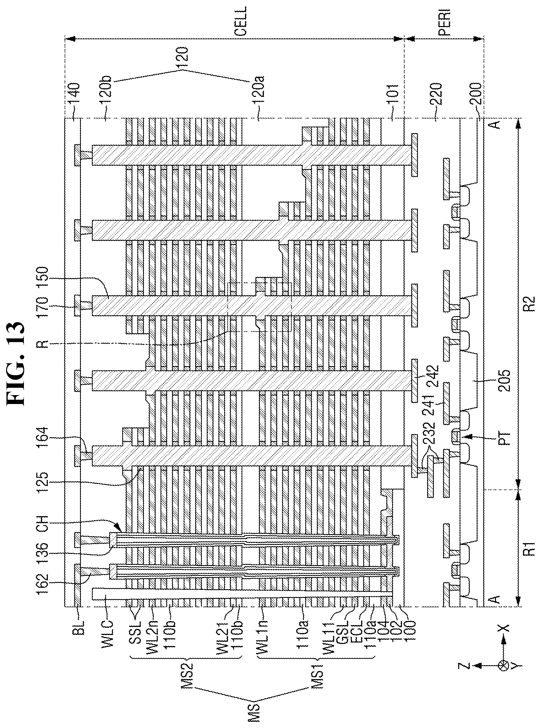 Patent US12581650 Figure 13 – Non-volatile memory devices and electronic systems including the same