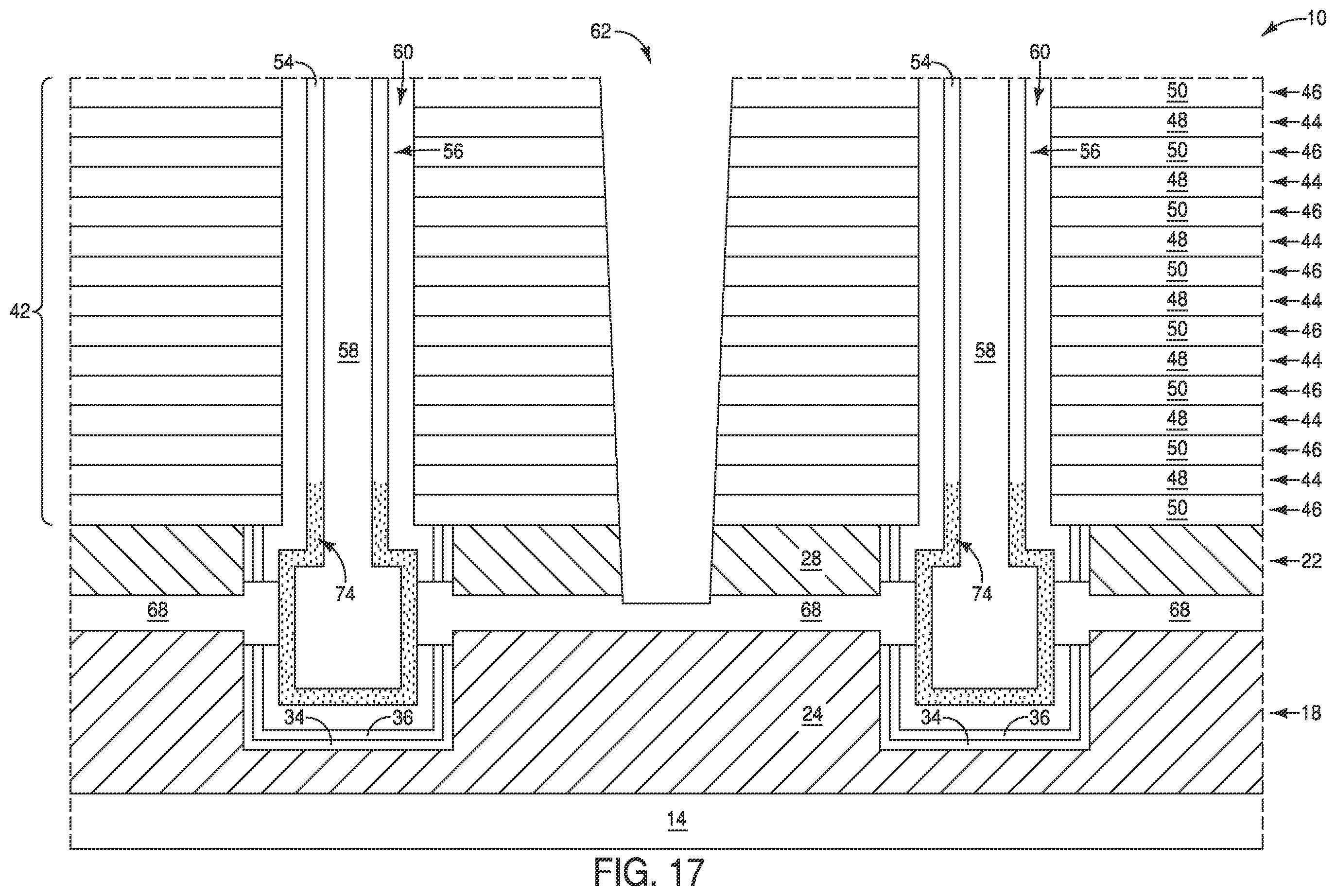 Patent US12581651 Figure 17 – Integrated assemblies, and methods of forming integrated assemblies