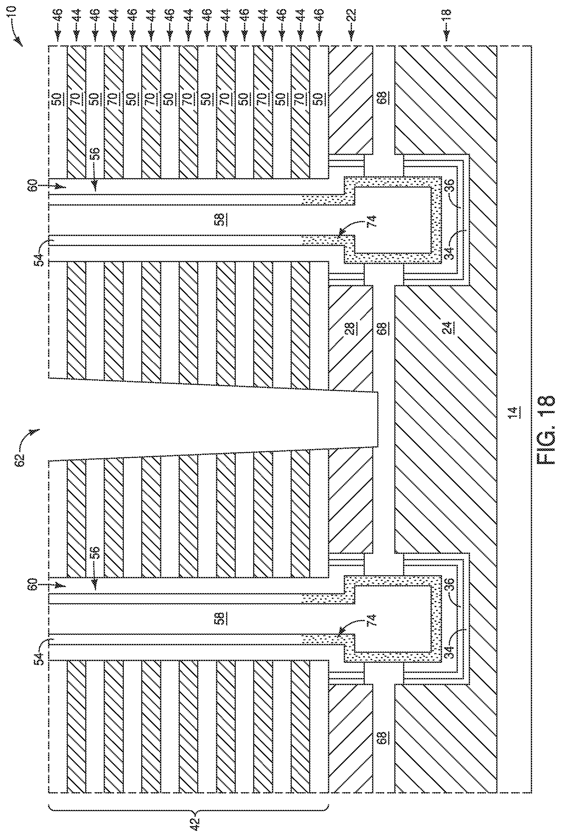Patent US12581651 Figure 18 – Integrated assemblies, and methods of forming integrated assemblies