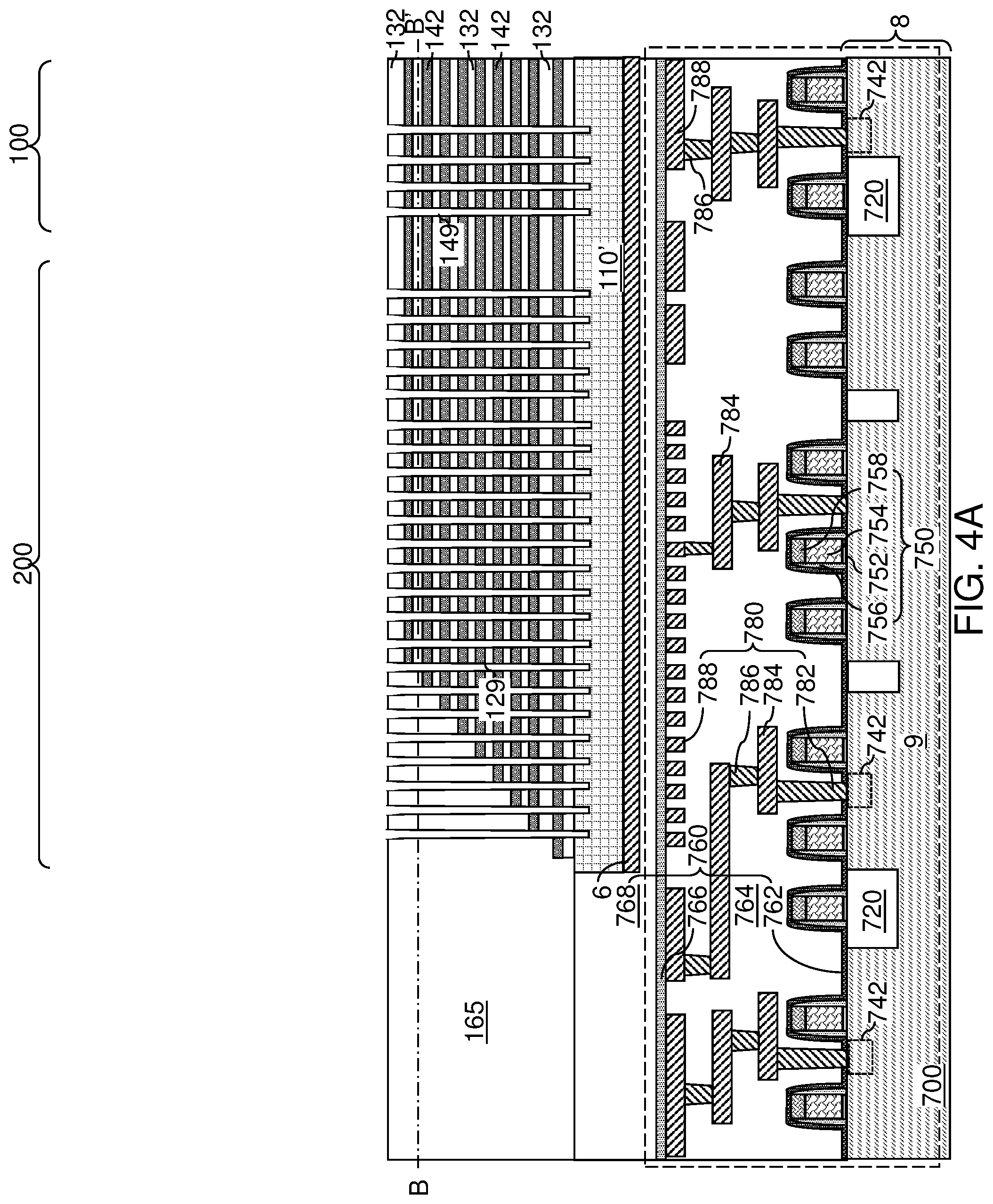 Patent US12581656 Figure 6 – Three-dimensional memory device and method of making thereof using etch stop structures located between tiers