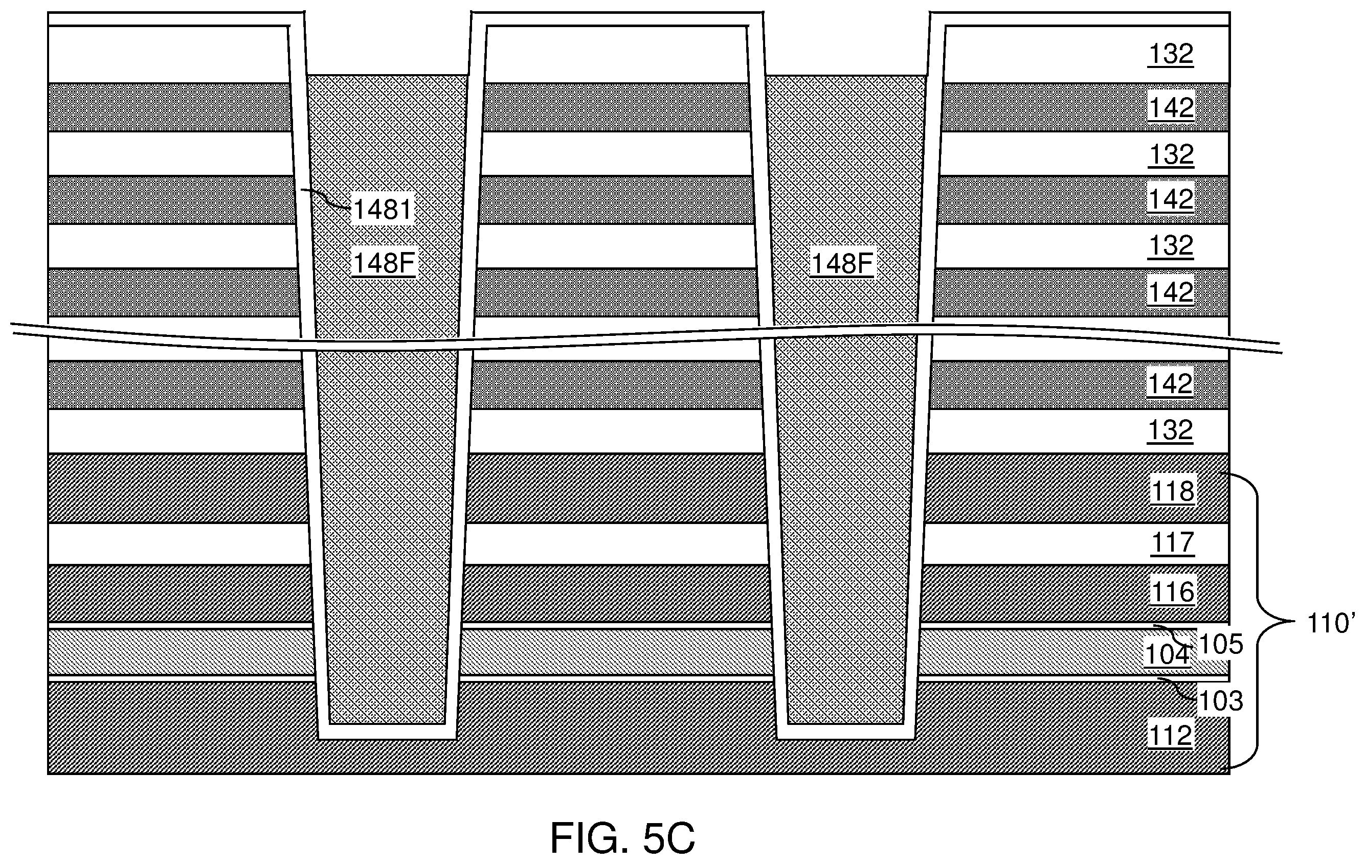 Patent US12581656 Figure 10 – Three-dimensional memory device and method of making thereof using etch stop structures located between tiers