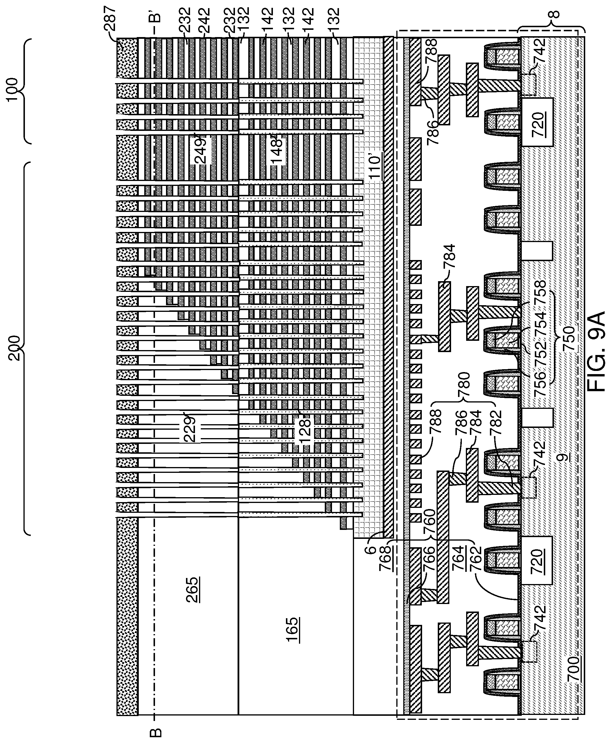 Patent US12581656 Figure 17 – Three-dimensional memory device and method of making thereof using etch stop structures located between tiers