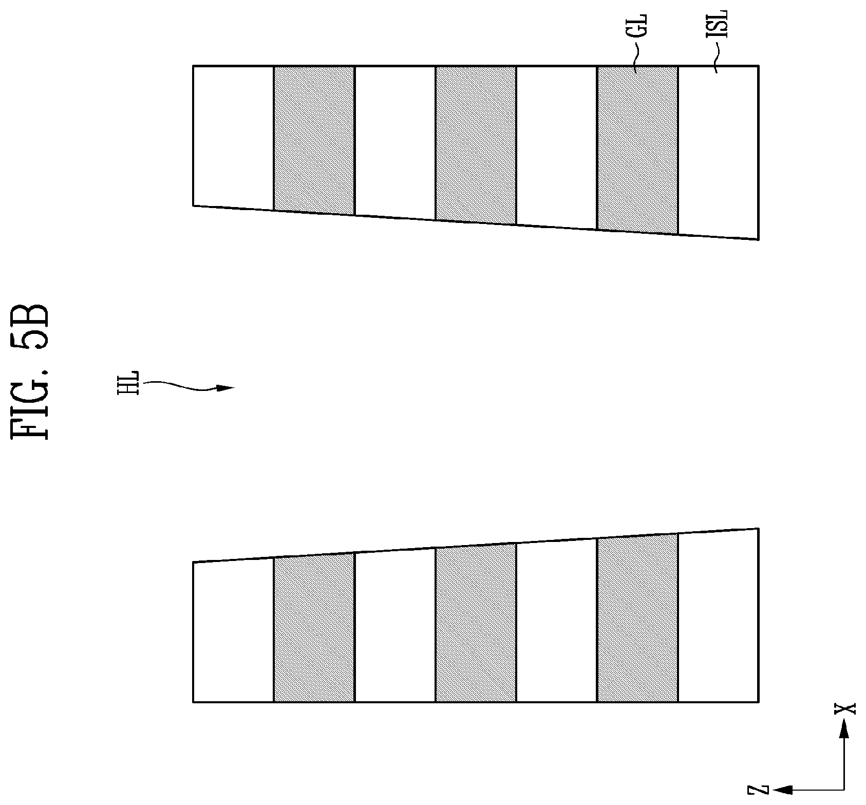 Patent US12581658 Figure 10 – Ferroelectric memory with multiple ferroelectric layers through a stack of gate lines
