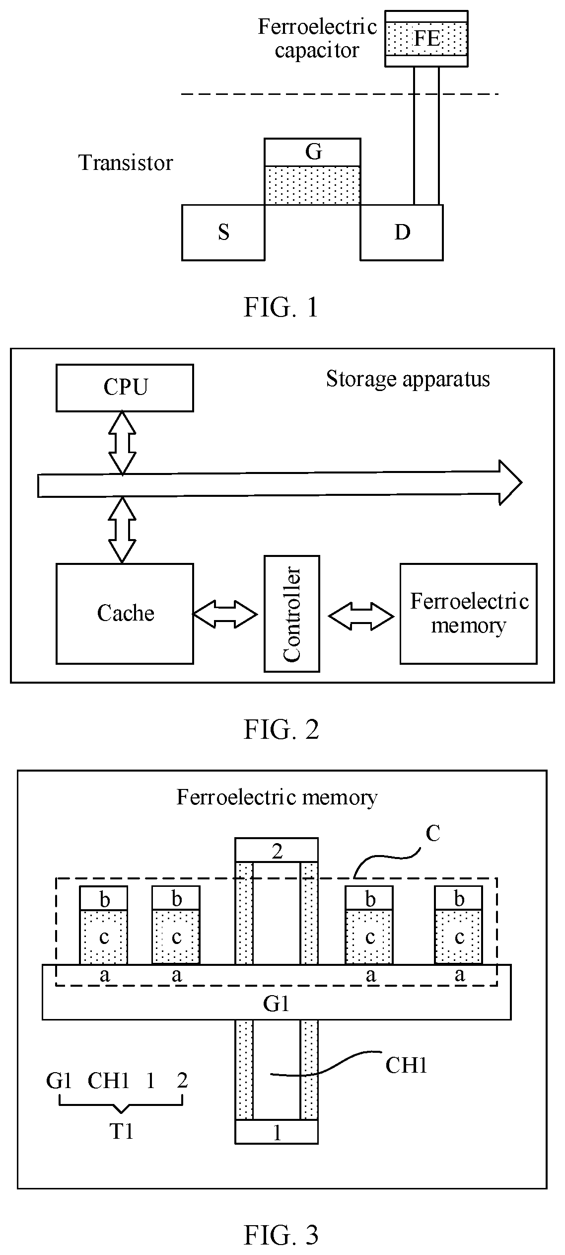 Patent US12581659 Figure 1 – Ferroelectric memory and storage device