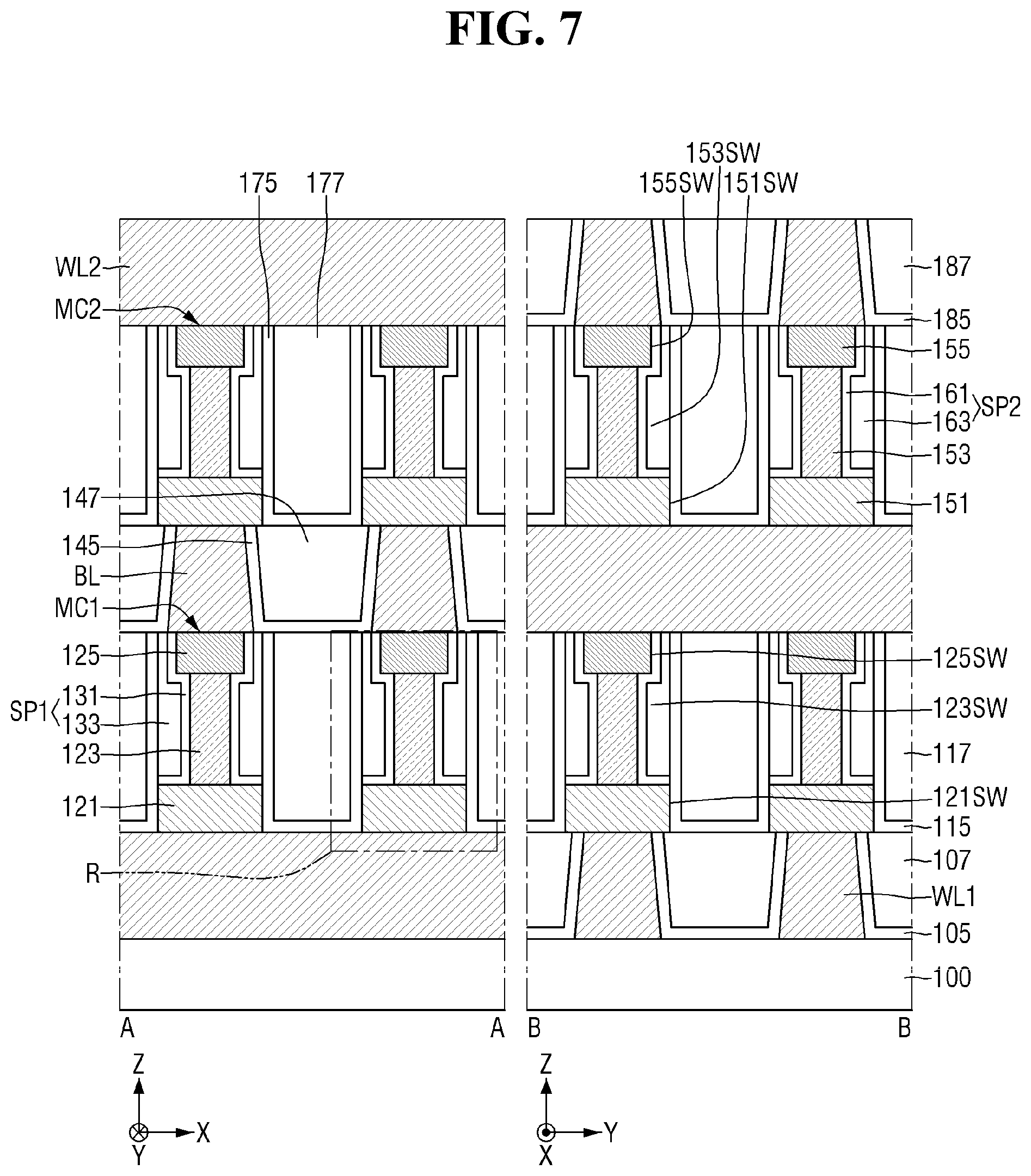 Patent US12581660 Figure 7 – Semiconductor memory devices