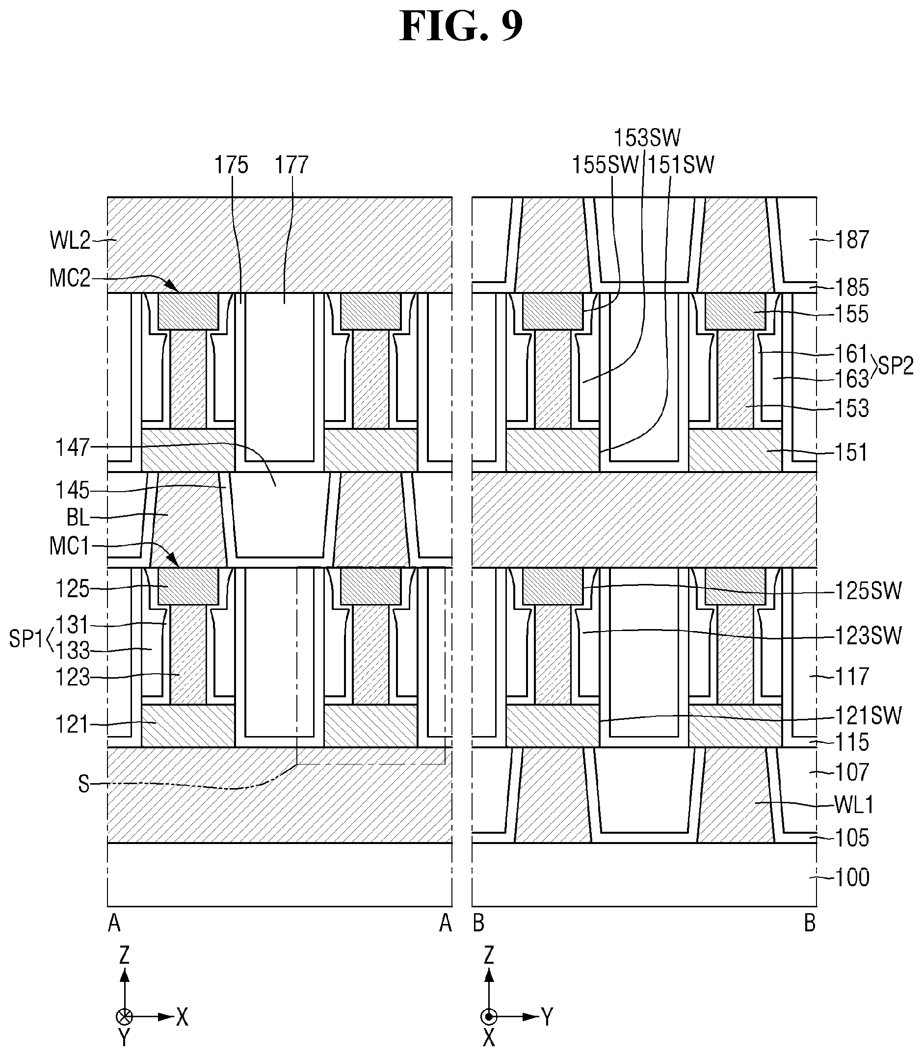 Patent US12581660 Figure 9 – Semiconductor memory devices