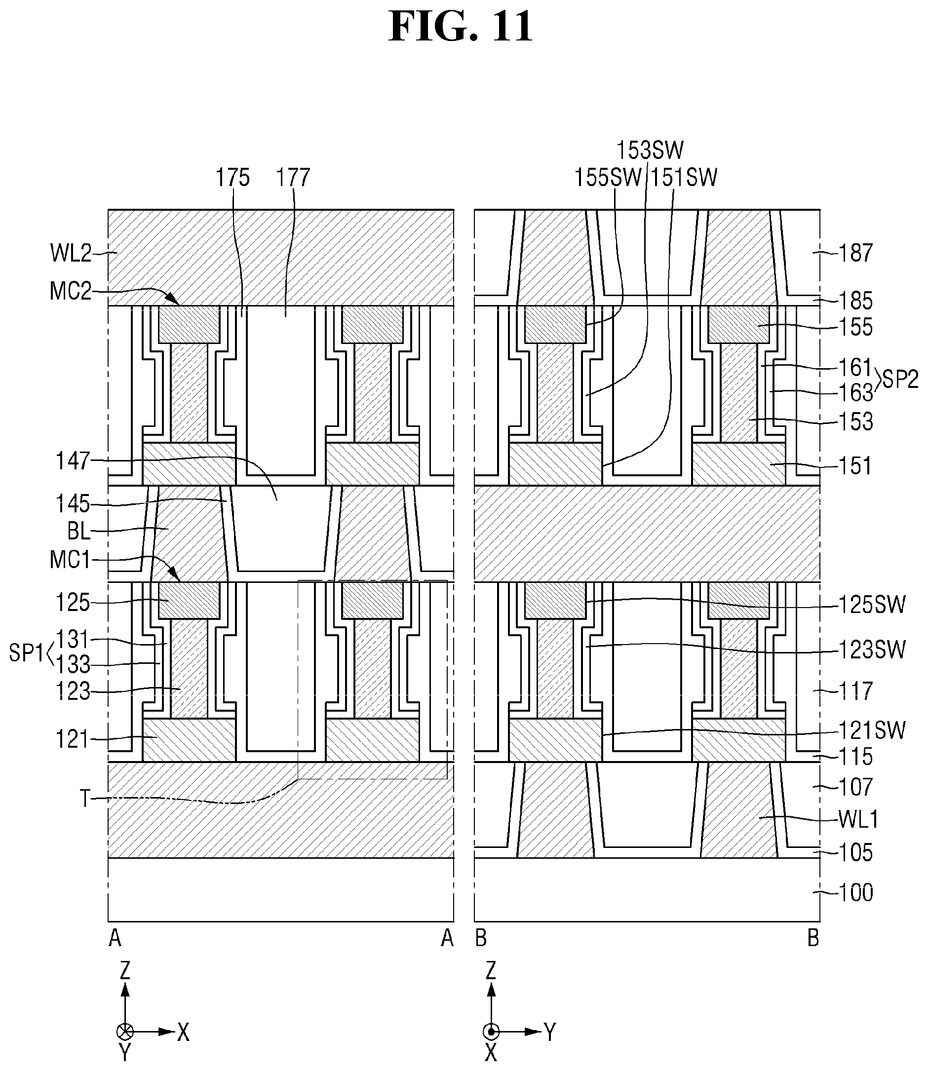Patent US12581660 Figure 11 – Semiconductor memory devices