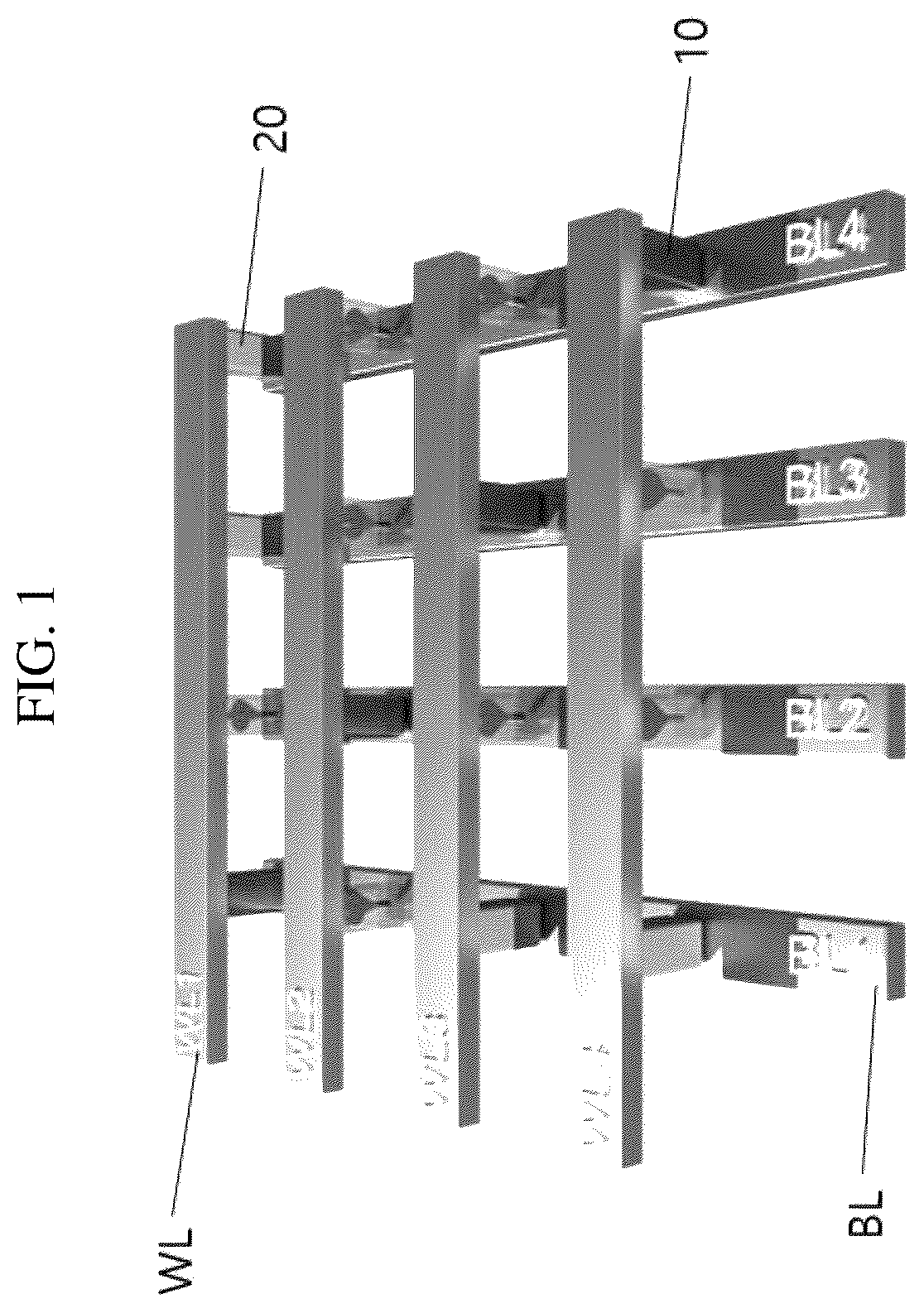 Patent US12581661 Figure 1 – Crossbar array device applicable to graph data analysis, nueromorphic device including the same, operation method of crossbar array device and graph data analysis method using crossbar array device