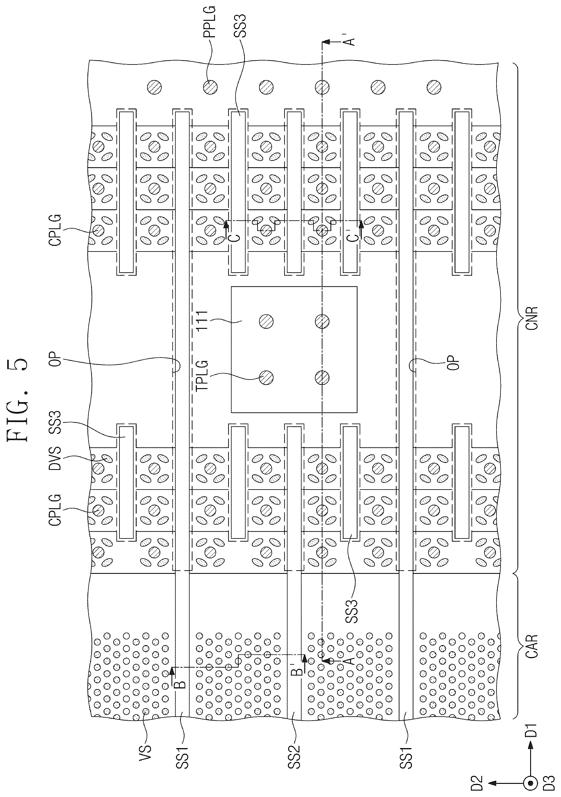 Patent US12581662 Figure 5 – Semiconductor device and electronic system including the same