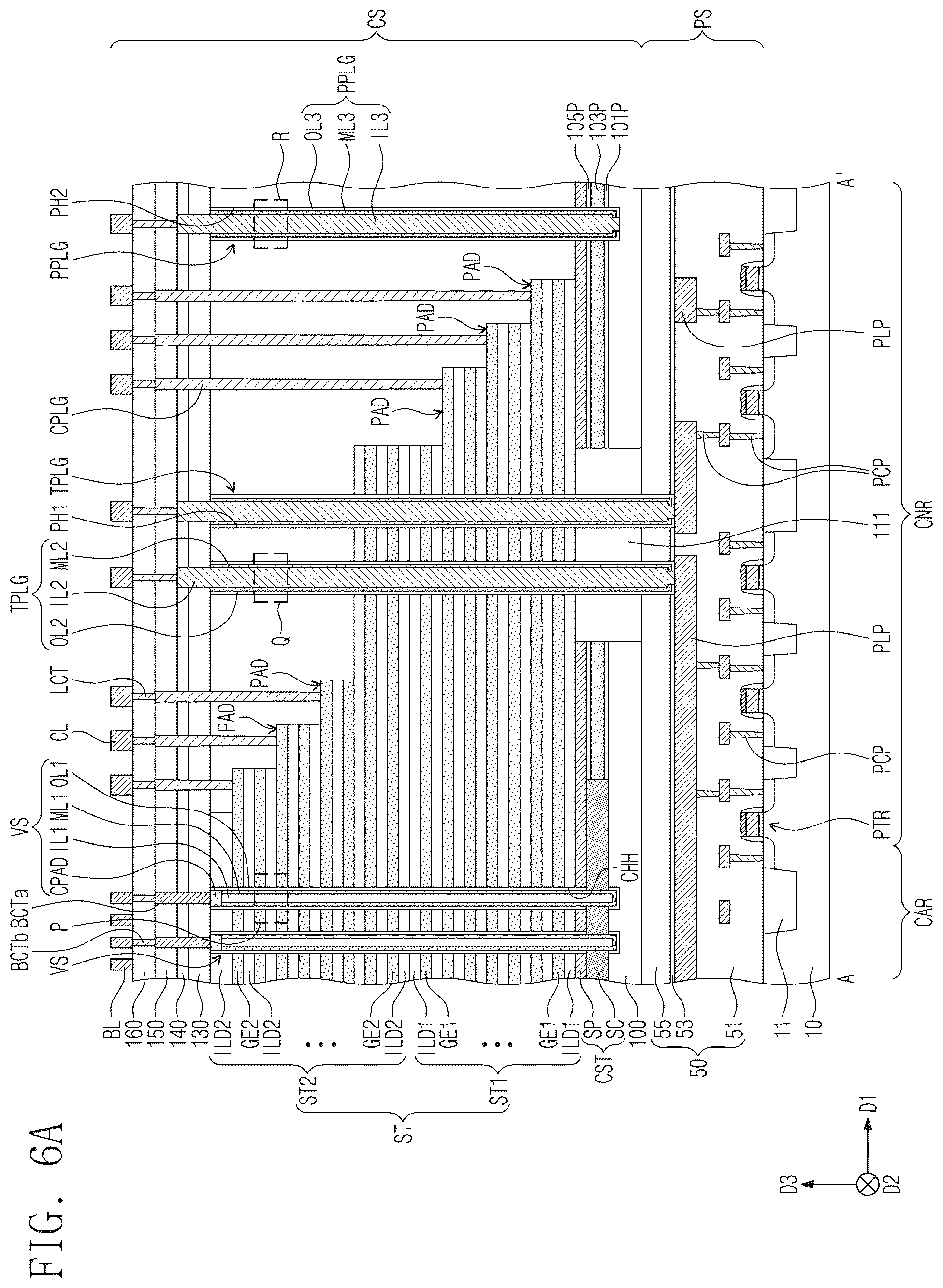 Patent US12581662 Figure 6 – Semiconductor device and electronic system including the same